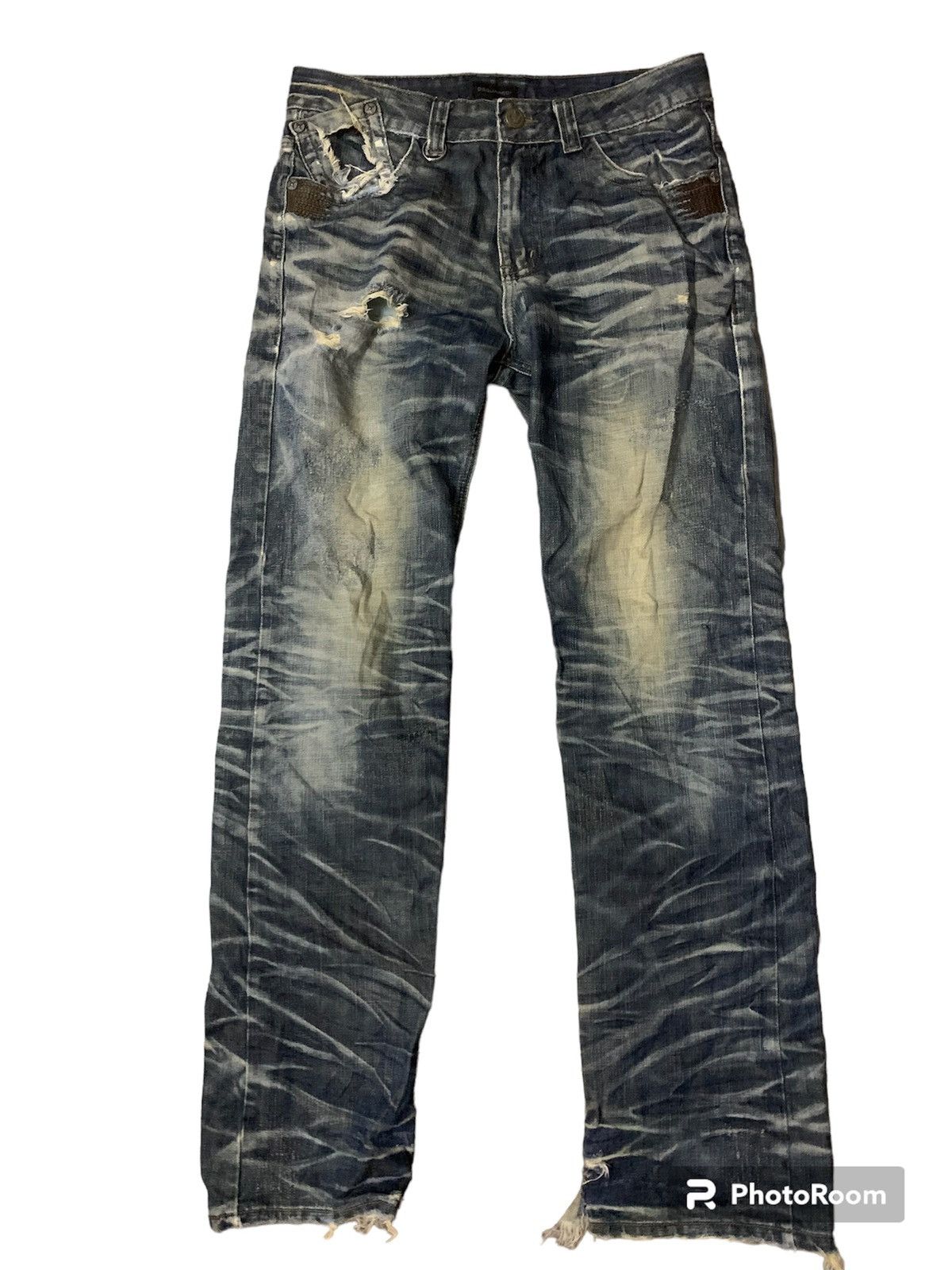 Dsquared2 Dsquared2 Flare Crazy Design Denim Jeans Size US 32 / EU 48 - 1 Thumbnail