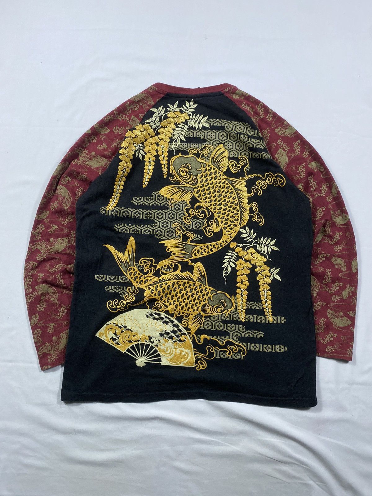 Japanese Brand Japanese Sukajan Koi Fish DBLD full Print tee Size US L / EU 52-54 / 3 - 1 Thumbnail