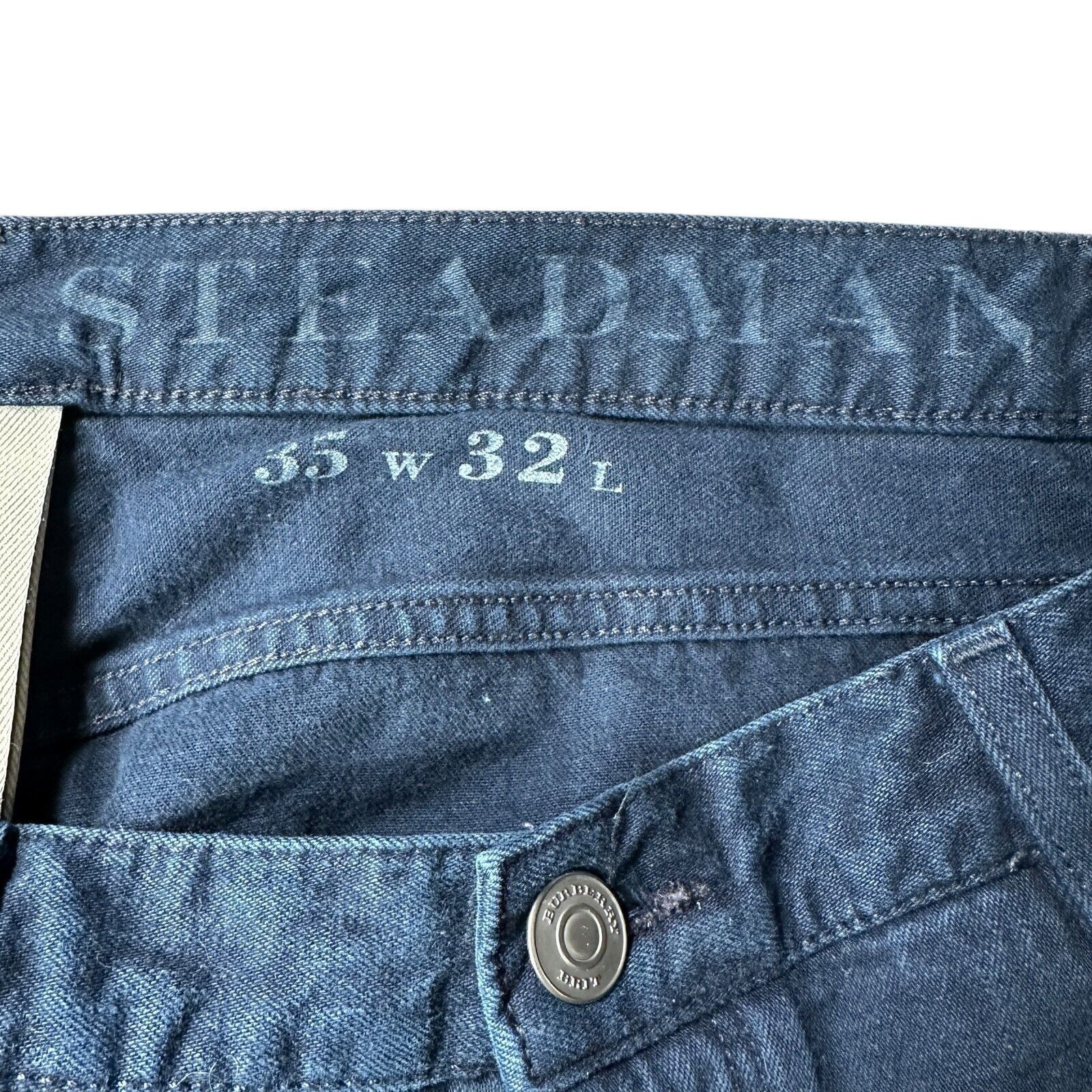 Burberry Burberry Brit Steadman Jeans Men’s 38 x 27 Blue Denim Size US 38 / EU 54 - 6 Thumbnail
