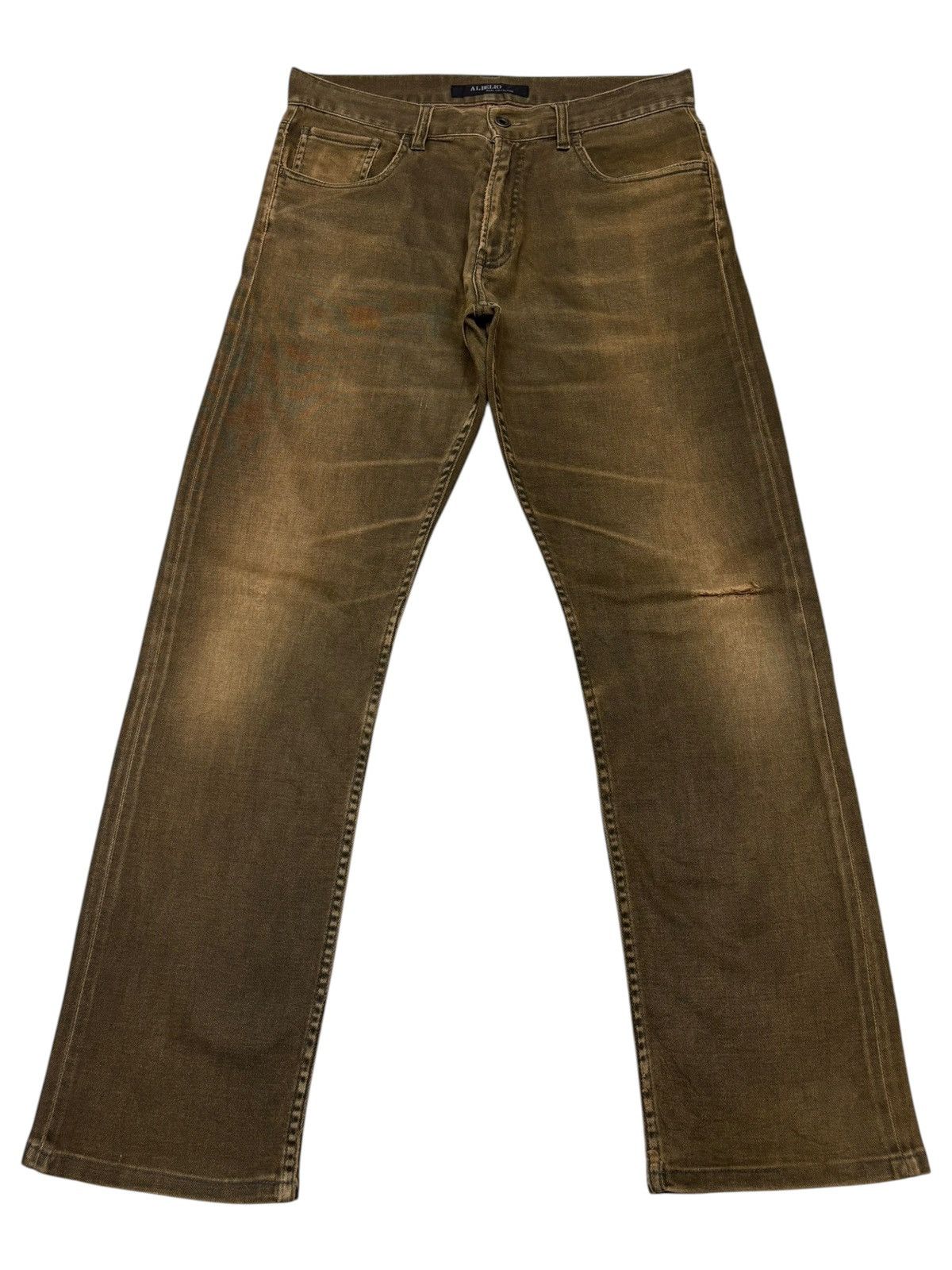14th Addiction RUSTY BROWN VINTAGE ALDELIO DISTRESSED BROWN PANTS Size US 32 / EU 48 - 1 Thumbnail