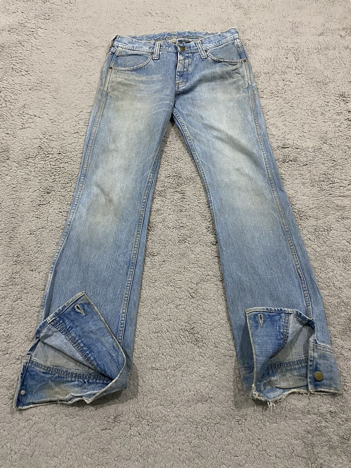 Lee Lee Riders Flare Button Vintage Size US 29 - 22 Thumbnail