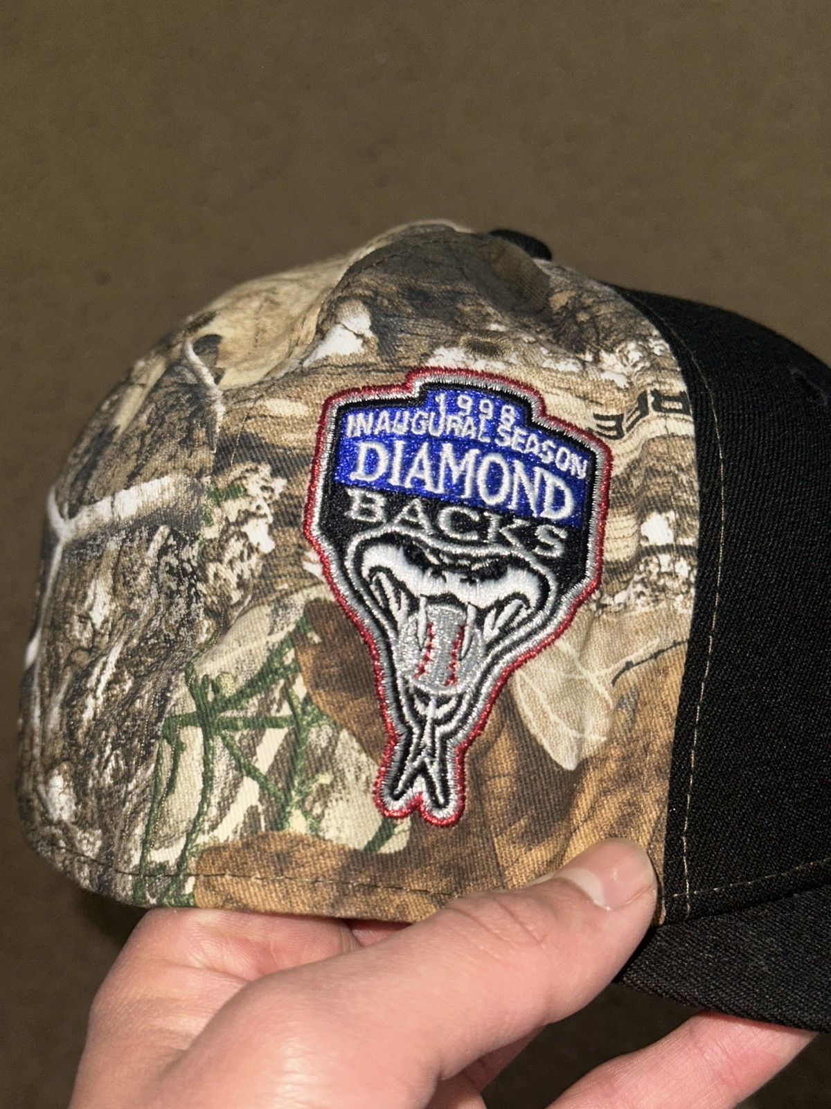 New Era 7 1/8 Arizona Diamondbacks Real Tree Fitted Hat Size ONE SIZE - 3 Thumbnail