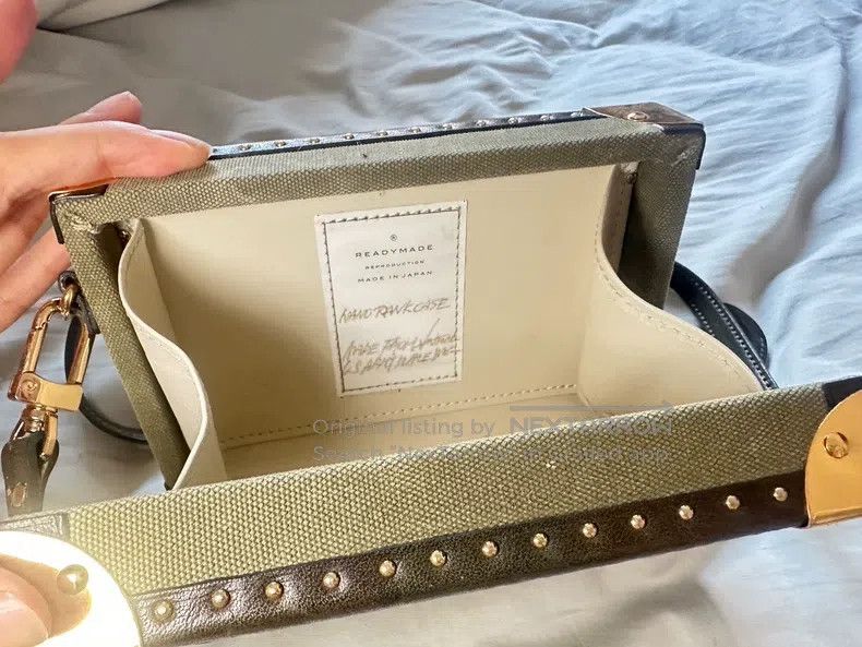 READYMADE Ready Made size os Hard Shell Bag, Made of WWII Military Fa Size ONE SIZE - 4 Thumbnail