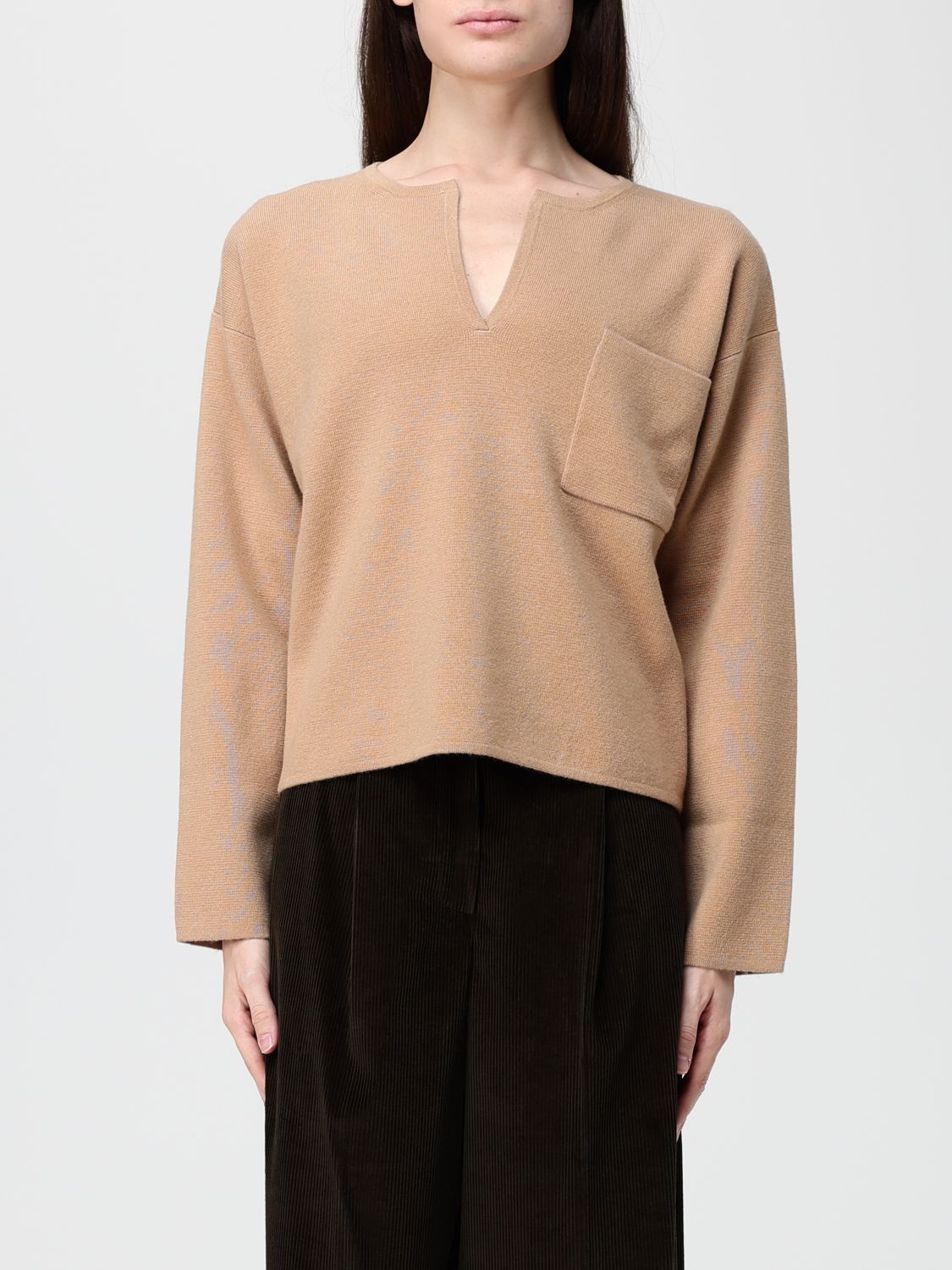 Max Mara Max Mara Sweater Woman Beige Size M / US 6-8 / IT 42-44 - 1 Thumbnail