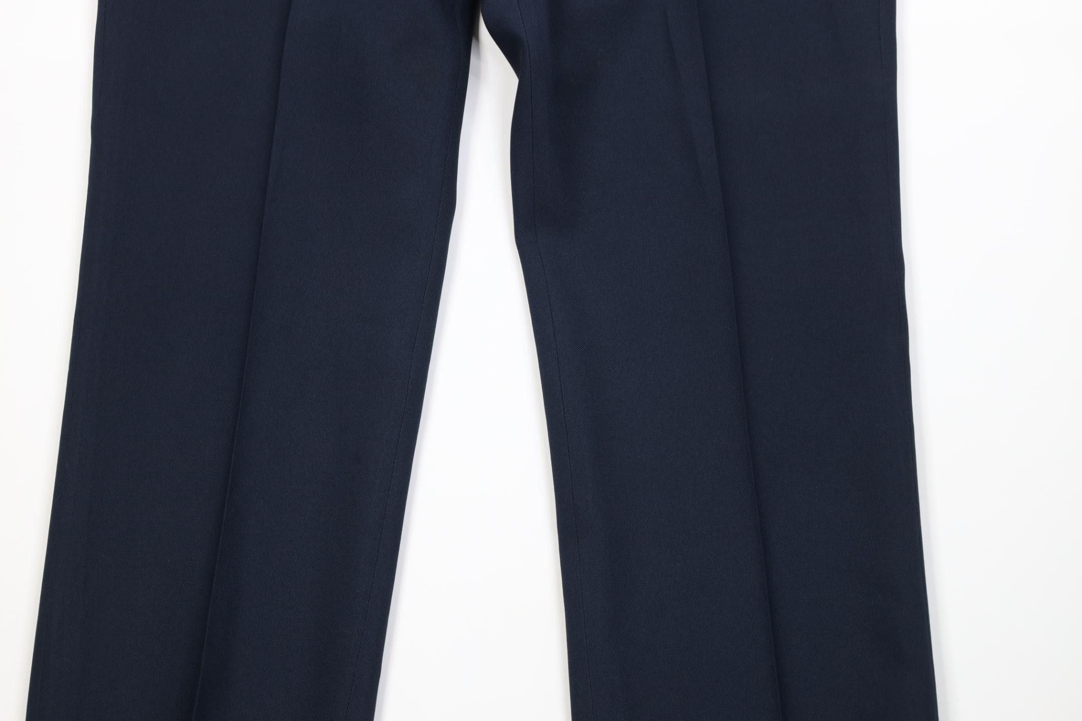 Vintage Vintage 70s Streetwear Flared Wide Leg Chino Pants Blue USA Size US 36 / EU 52 - 3 Thumbnail