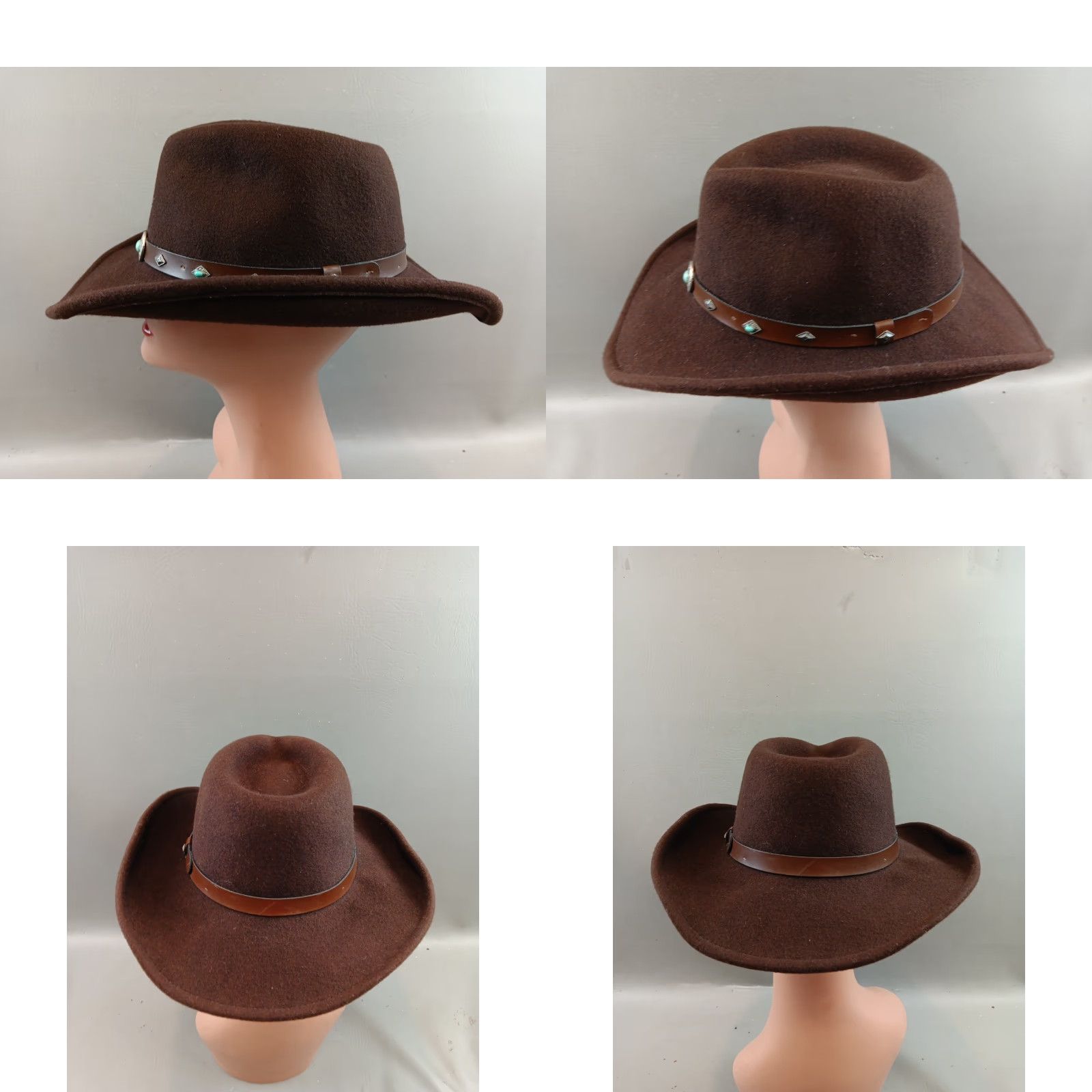 Cody James Cody James Santa Ana Cowboy Hat M Brown Wool Western Exculsive for Boot Barn USA Mens Size ONE SIZE - 8 Thumbnail