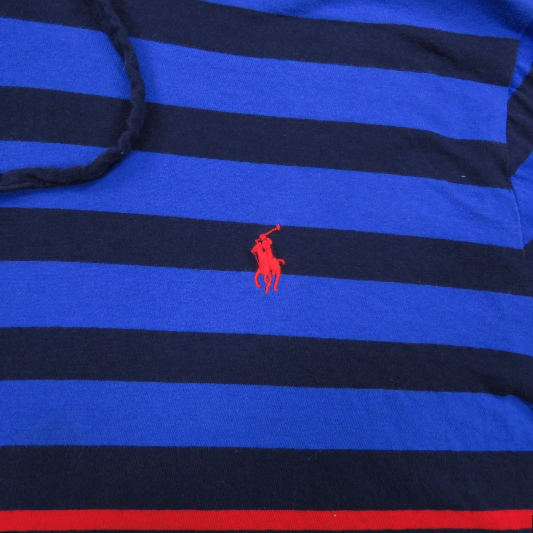 Polo Ralph Lauren Polo Ralph Lauren Hoodie Men Large Navy Red Pony Lightweight Hooded Shirt PRL (Crew Neck, Long Sleeve, Knit Cotton, Embroidered Logo) Size US L / EU 52-54 / 3 - 3 Thumbnail