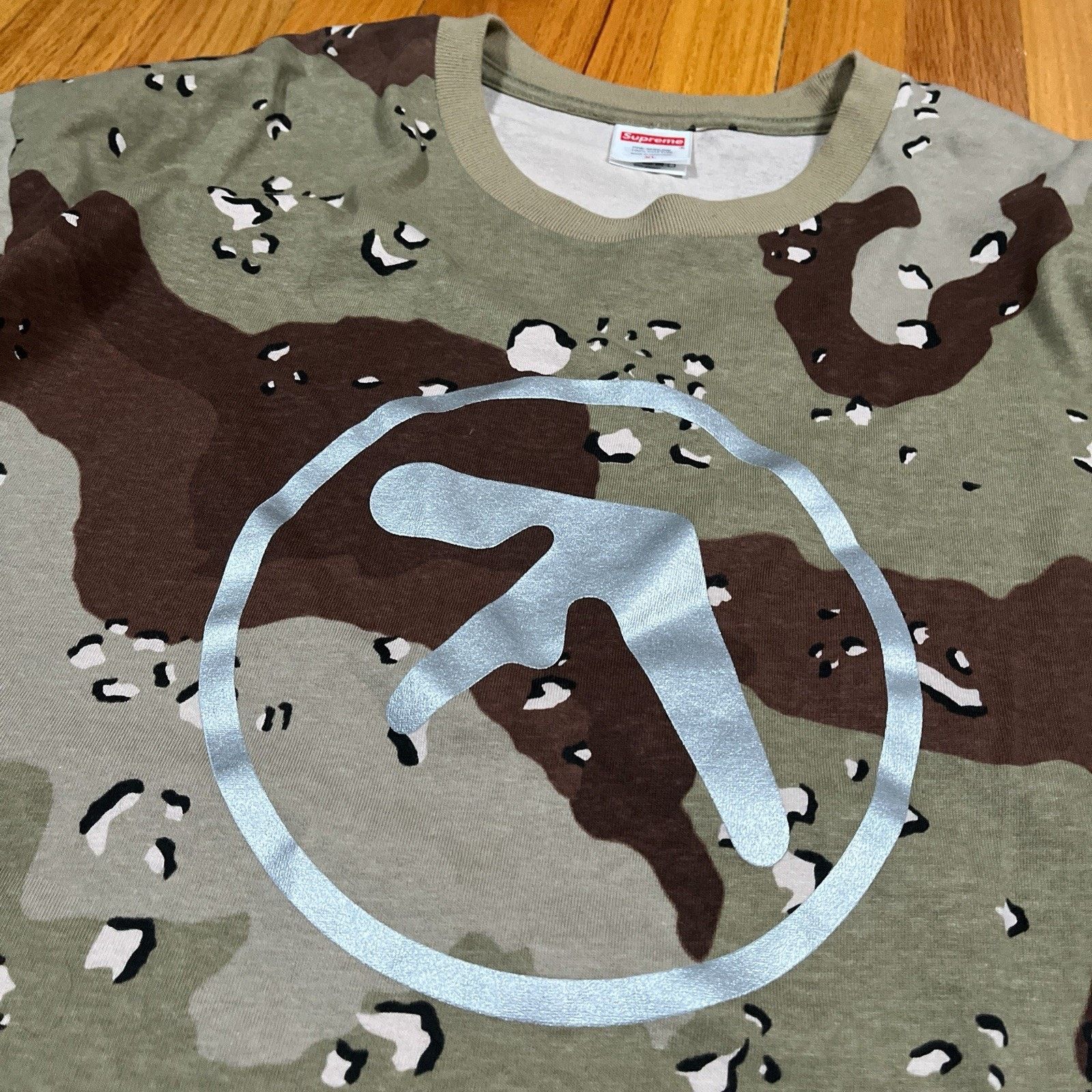 Supreme Supreme x Aphex Twin Ambient Works Logo Tee - Size XL - Camo Size US XL / EU 56 / 4 - 3 Thumbnail