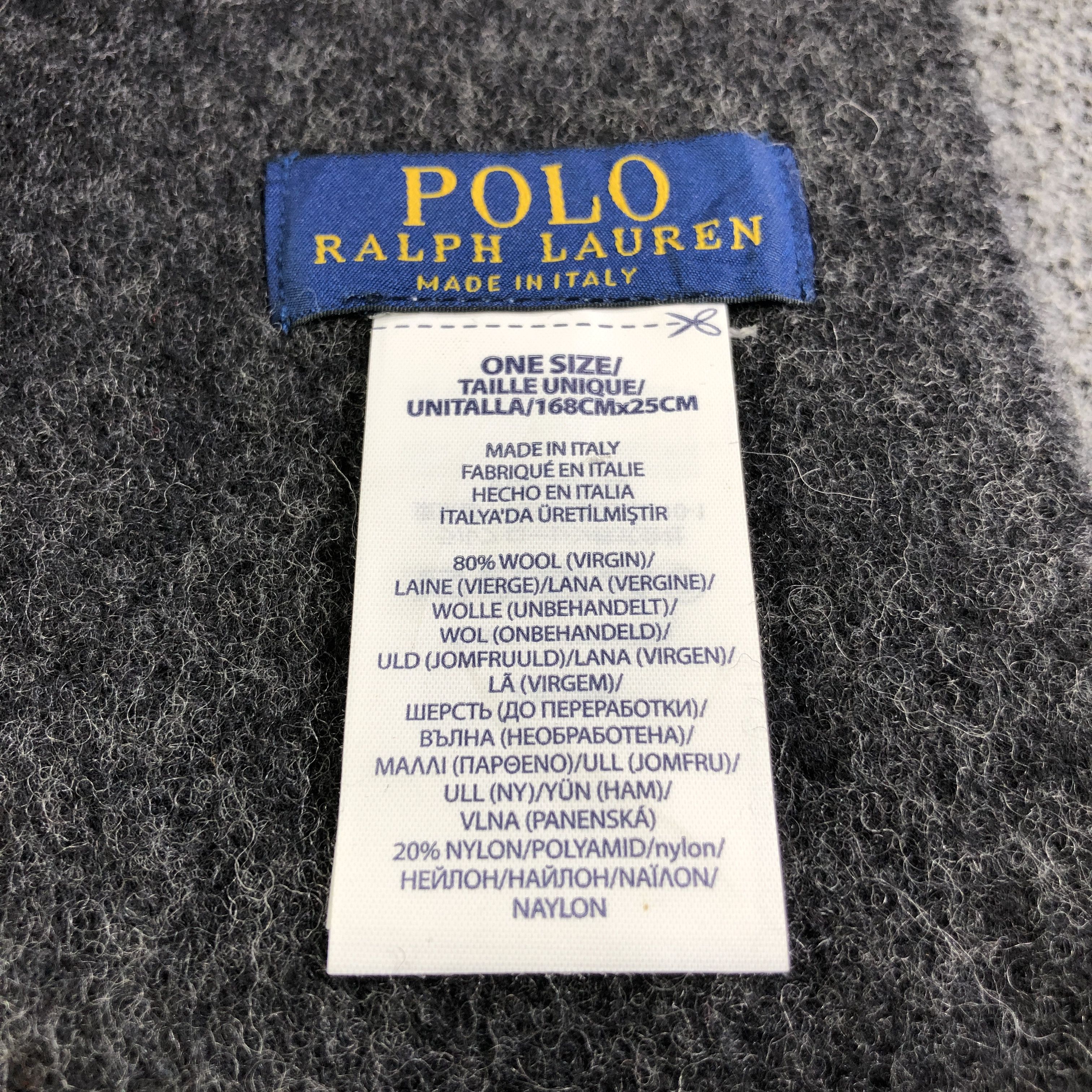 Polo Ralph Lauren Polo Ralph Lauren Wool Scarf Muffler V2648 Size ONE SIZE - 5 Thumbnail