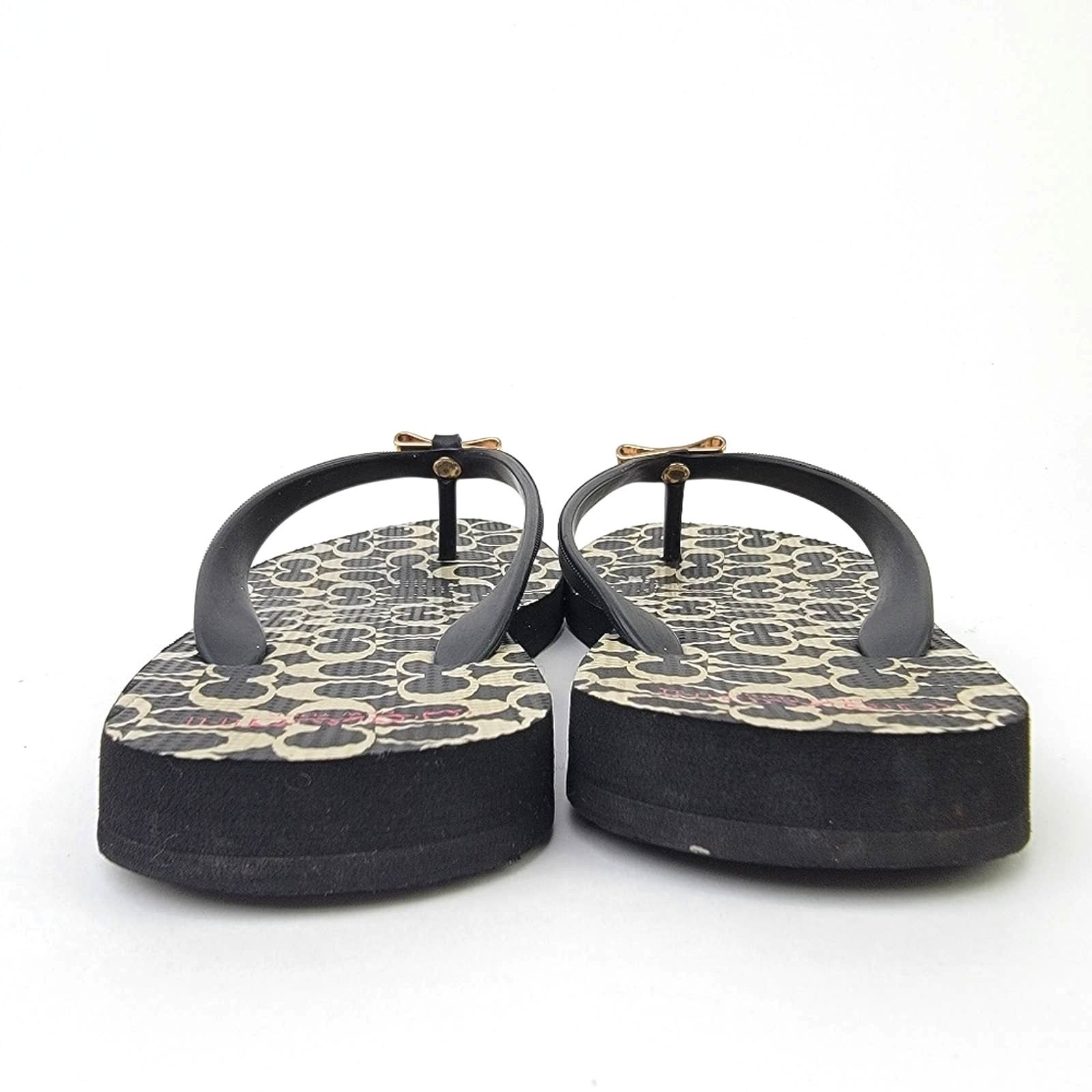 Coach Coach New York Black LOGO Flip Flop Sandals - 5/6 Size US 6 / IT 36 - 8 Thumbnail