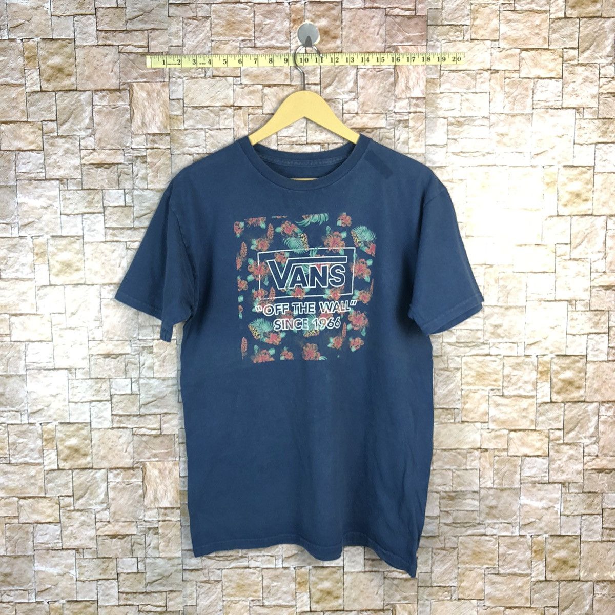 Vans Vans off the wall since 1966 box Blue T-Shirt #A802 Size US M / EU 48-50 / 2 - 1 Thumbnail