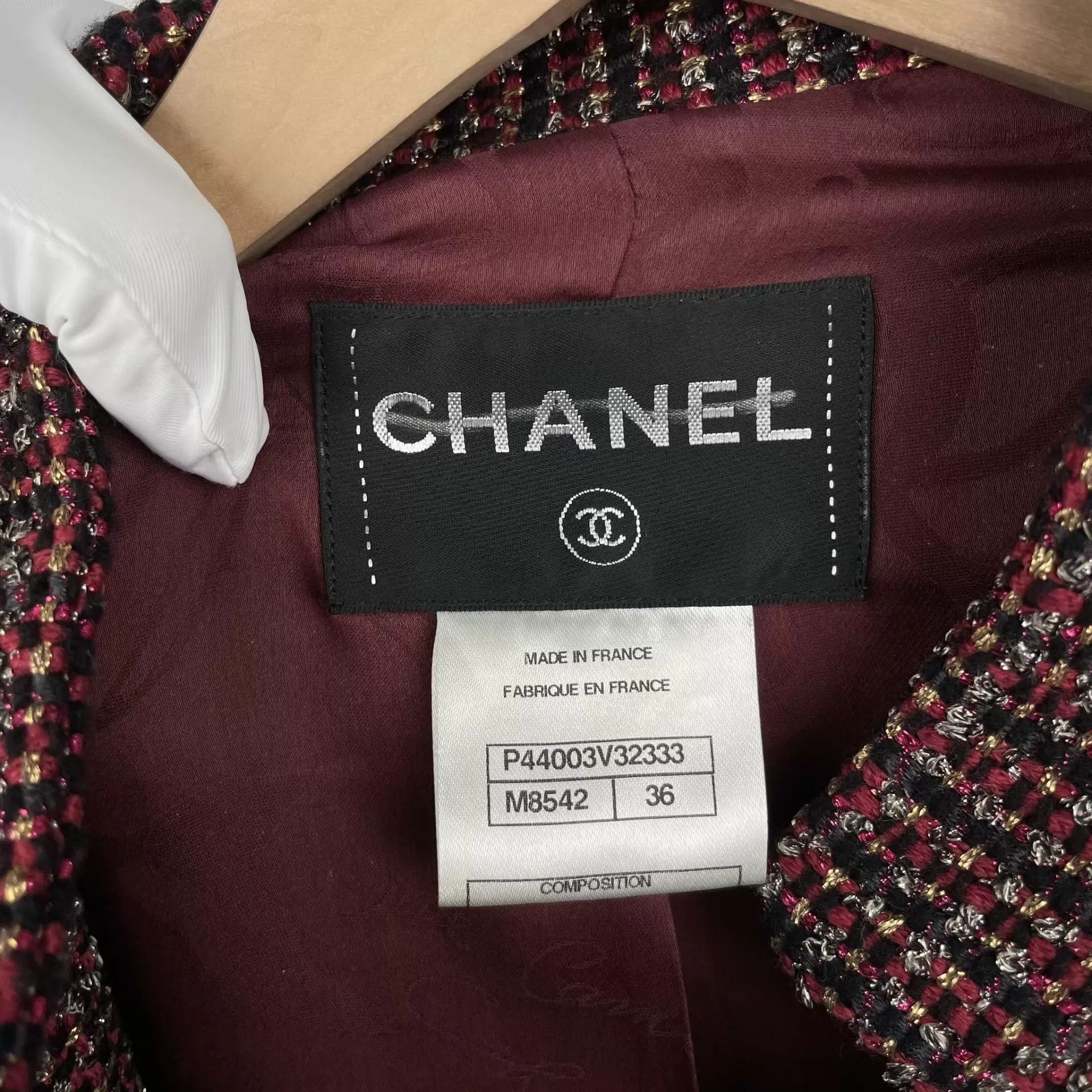 Chanel Chanel colorblocked tweed jacket size 36 Size XS / US 0-2 / IT 36-38 - 4 Thumbnail