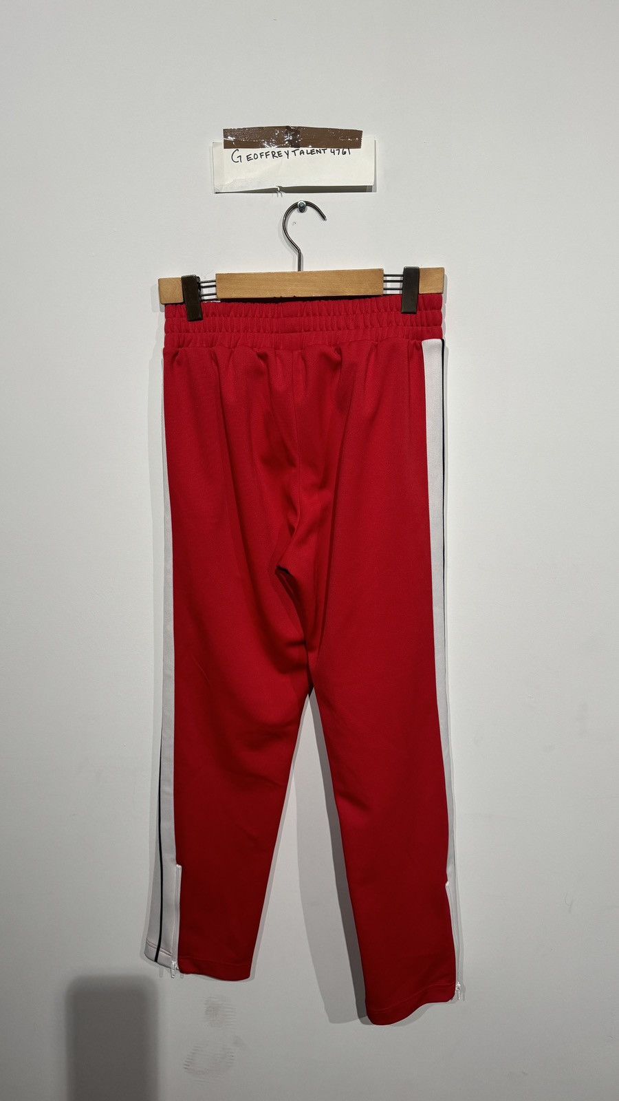 Palm Angels Palm Angels Red Track Pants - Size M Size US 32 / EU 48 - 2 Thumbnail