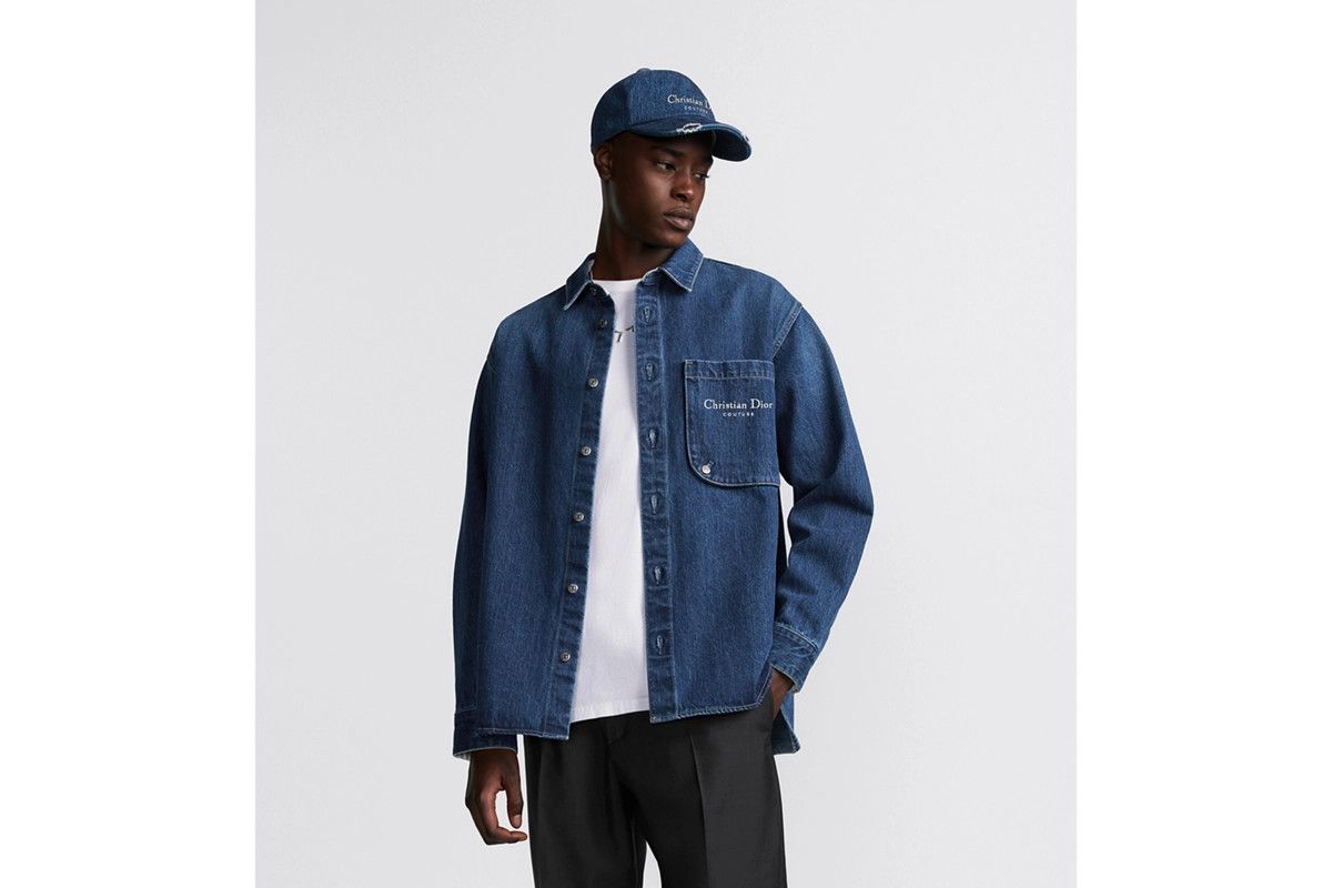 Dior o1bcso1str0226 Christian Couture Overshirt in Blue Size US M / EU 48-50 / 2 - 4 Thumbnail