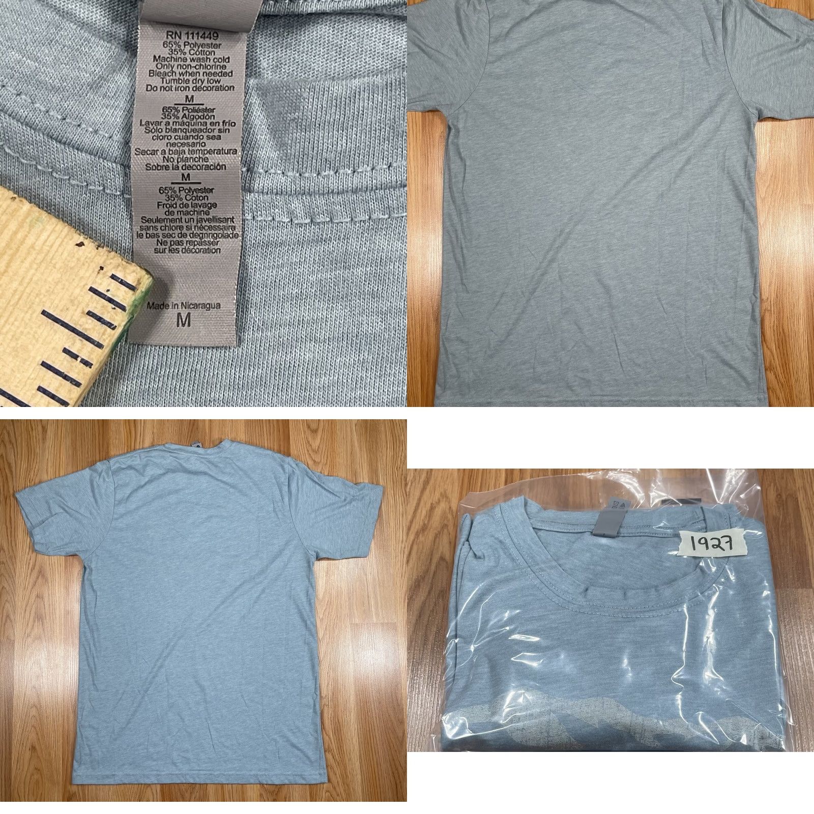 Next Level Next Level T-Shirt Mens M Medium Blue CrewNeck Short Sleeve New Hampshire Strong Size US M / EU 48-50 / 2 - 8 Thumbnail