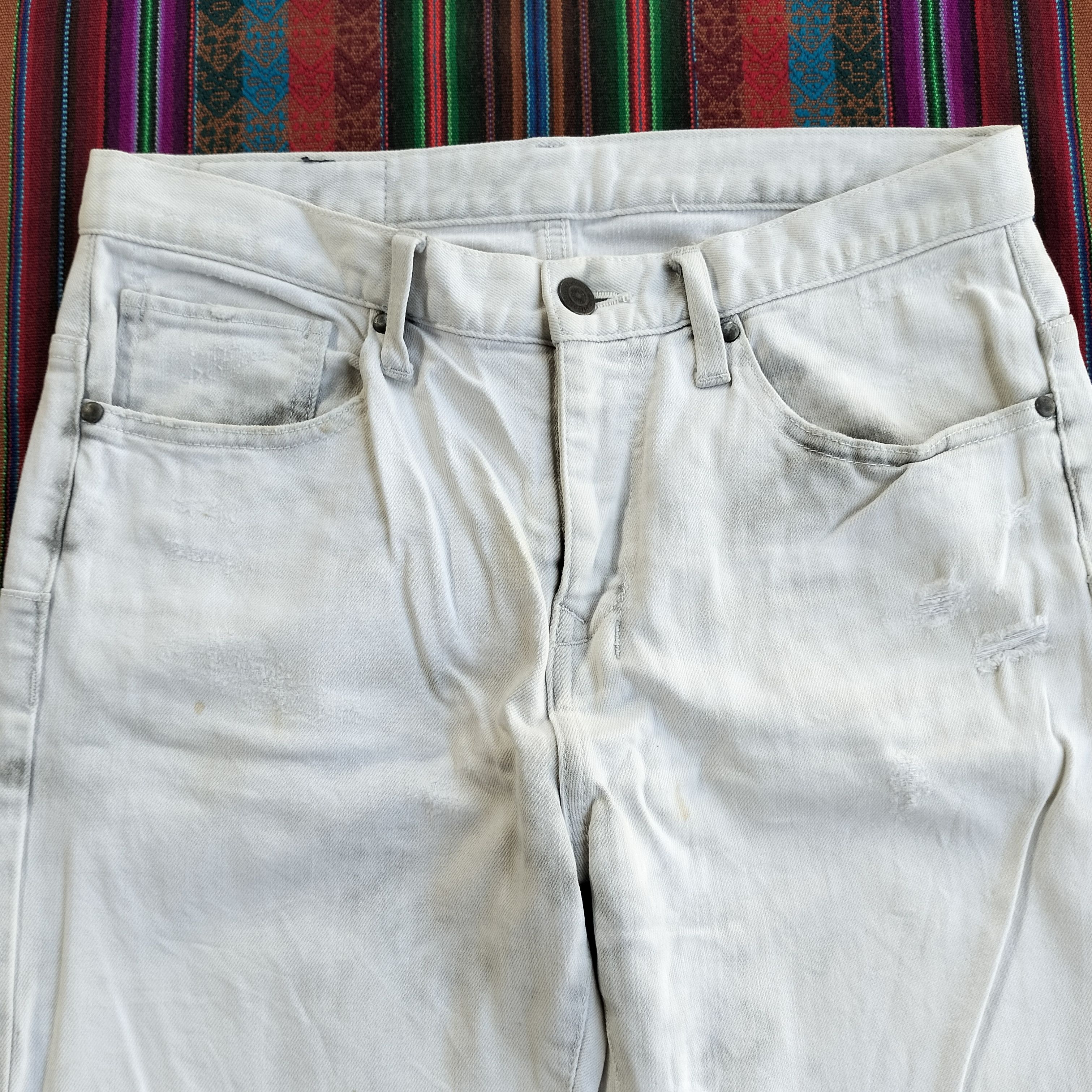 Tornado Mart Tornado Mart Japan ripped tapered denim Size US 30 / EU 46 - 3 Thumbnail