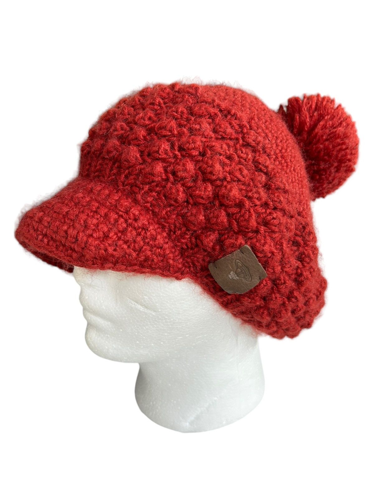 Vivienne Westwood Vivienne Westwood Orange Orb Knitted Mohair wool Hats Size ONE SIZE - 6 Thumbnail