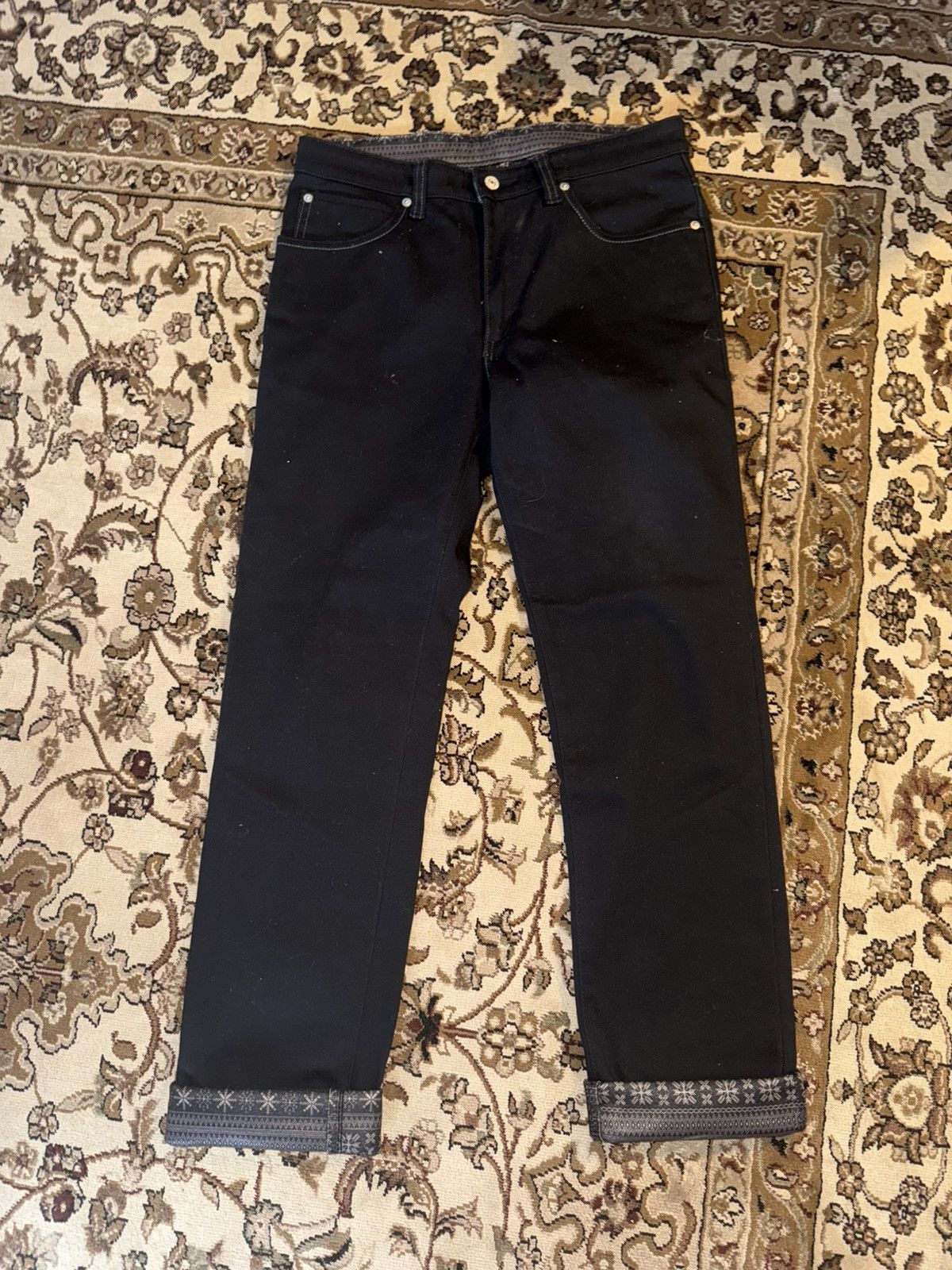 Edwin Edwin Wild Fire Denim Size 31 Fleece Lined Aztec Print Size US 31 - 2 Thumbnail
