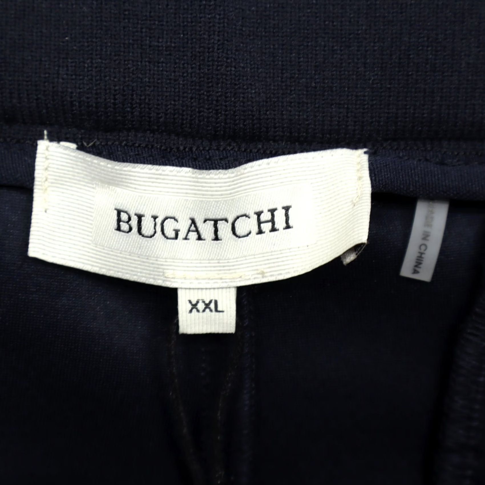 BUGATCHI BUGATCHI Men's Shorts Navy 2XL New With Tags Elastic Waist Inseam 8" Microfiber Polyester Spandex Rayon Chino Casual Travel Size US 39 - 3 Thumbnail