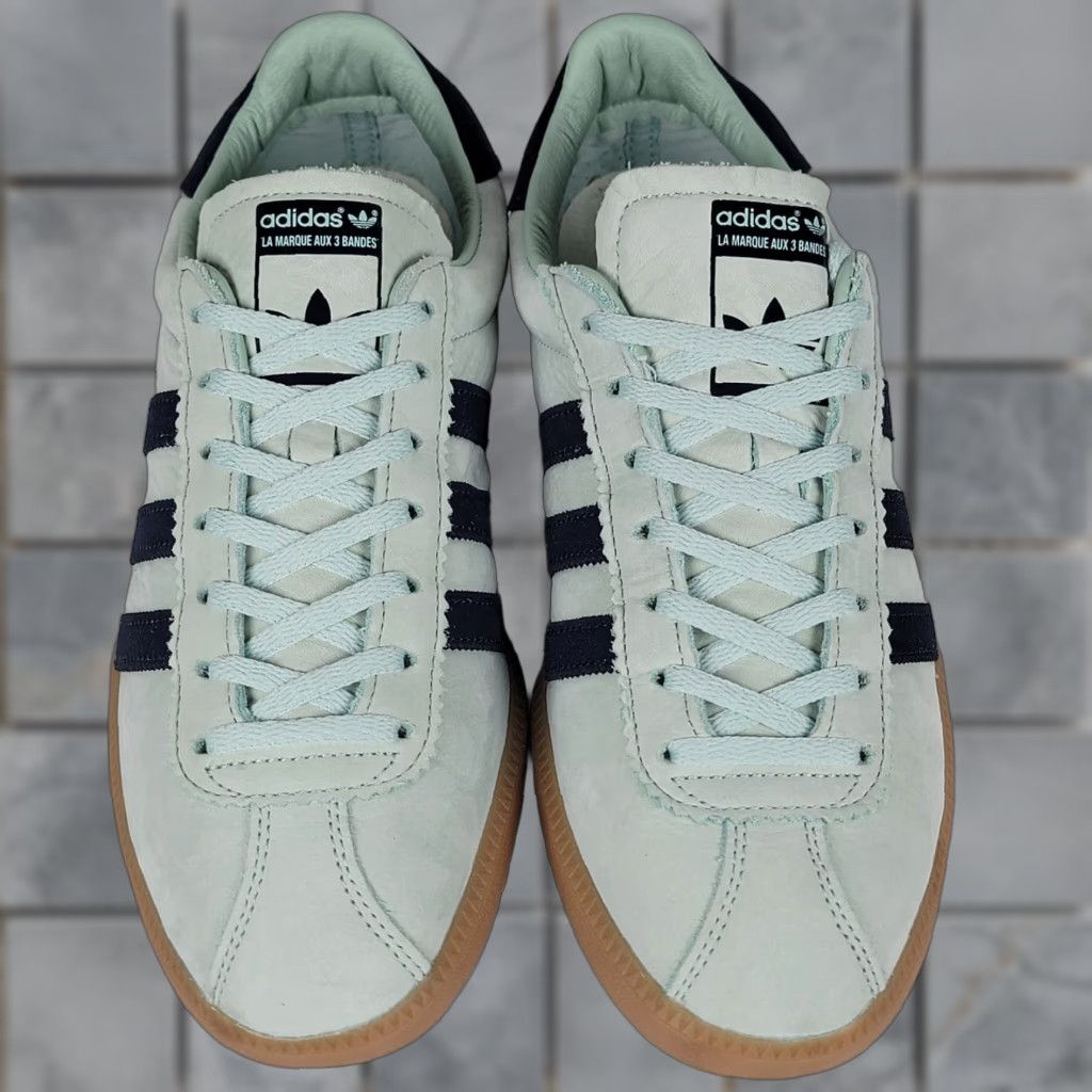 Adidas adidas Bermuda Sneaker Men 10.5 Ash Green/Collegiate Navy/Gum CQ2783 Collegiate Sneaker Mens Shoes Size US 11 / EU 44 - 1 Thumbnail