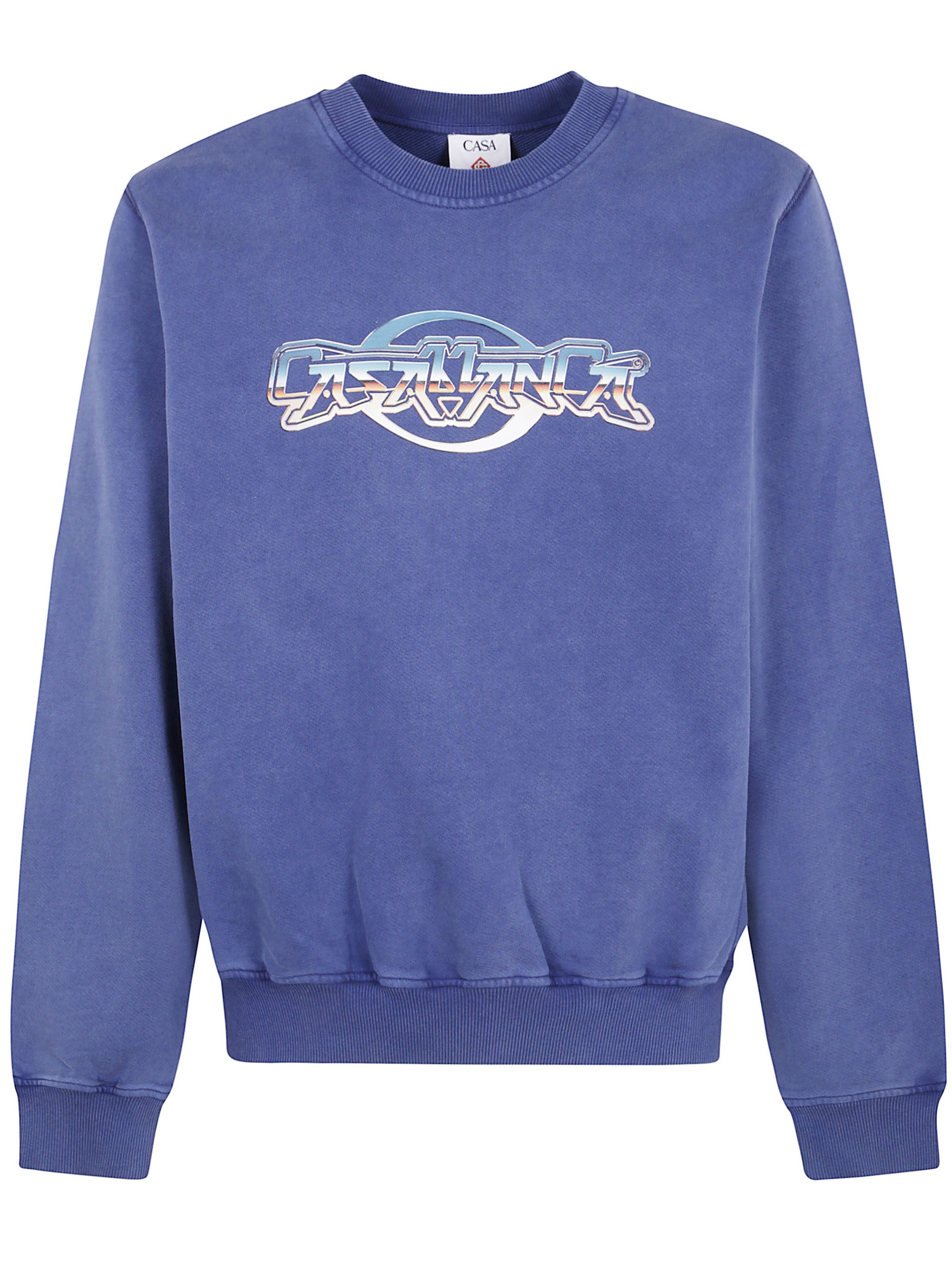 Casablanca "CHROME TEXT" PRINTED SWEATSHIRT Size US M / EU 48-50 / 2 - 1 Thumbnail