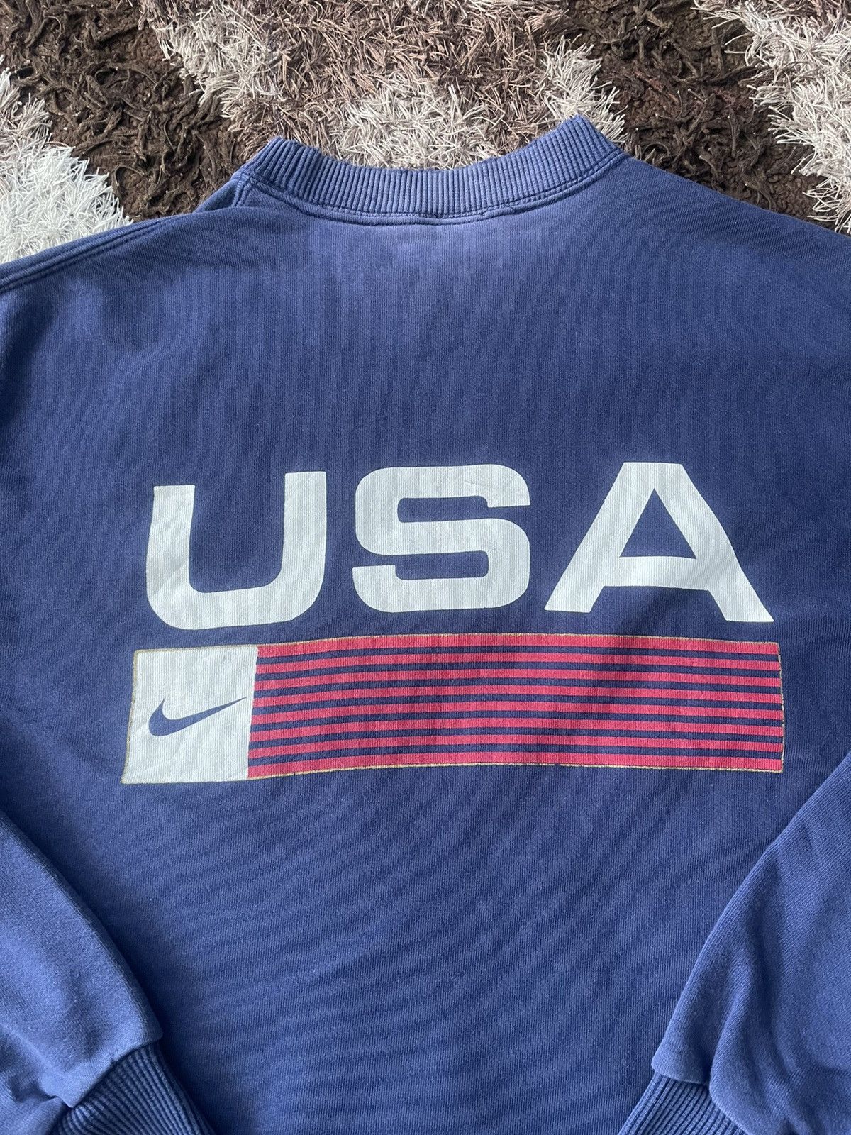 Nike × Vintage 🔥HOT🔥 VINTAGE NIKE USA CREWNECK VERY RARE Size US M / EU 48-50 / 2 - 2 Thumbnail
