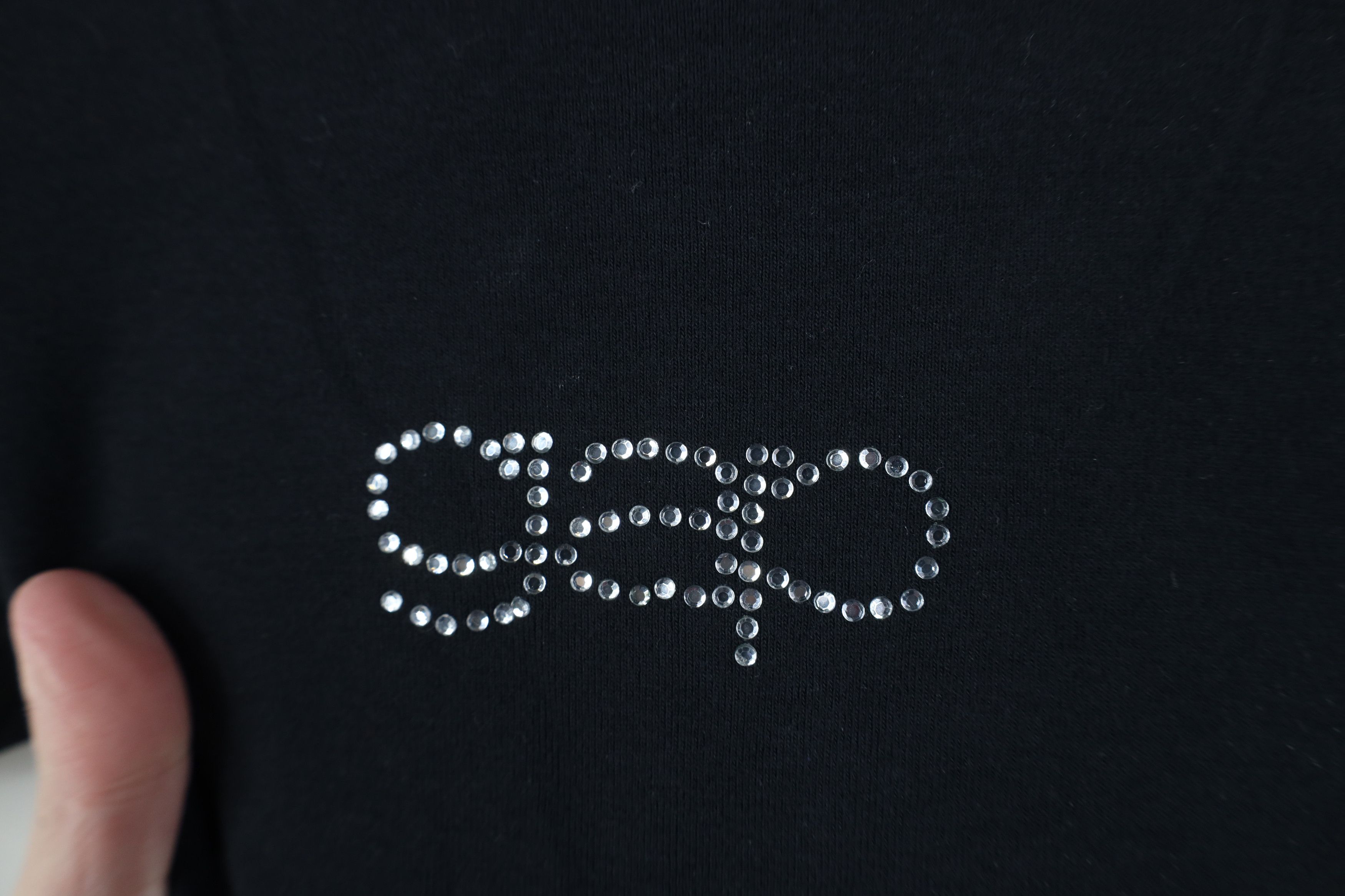 Gap Vintage Y2K Gap Sequin Babydoll Ribbed Knit Cropped T-Shirt Size L / US 10 / IT 46 - 4 Thumbnail