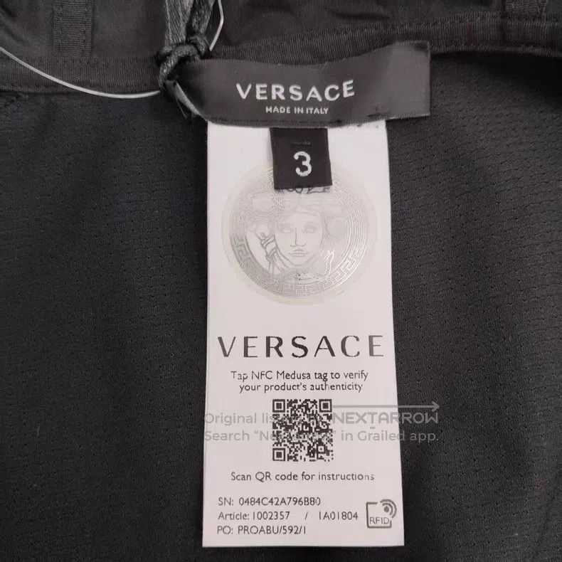 Versace Versace Back-patterned zippered casual jacket jacket Size US L / EU 52-54 / 3 - 4 Thumbnail