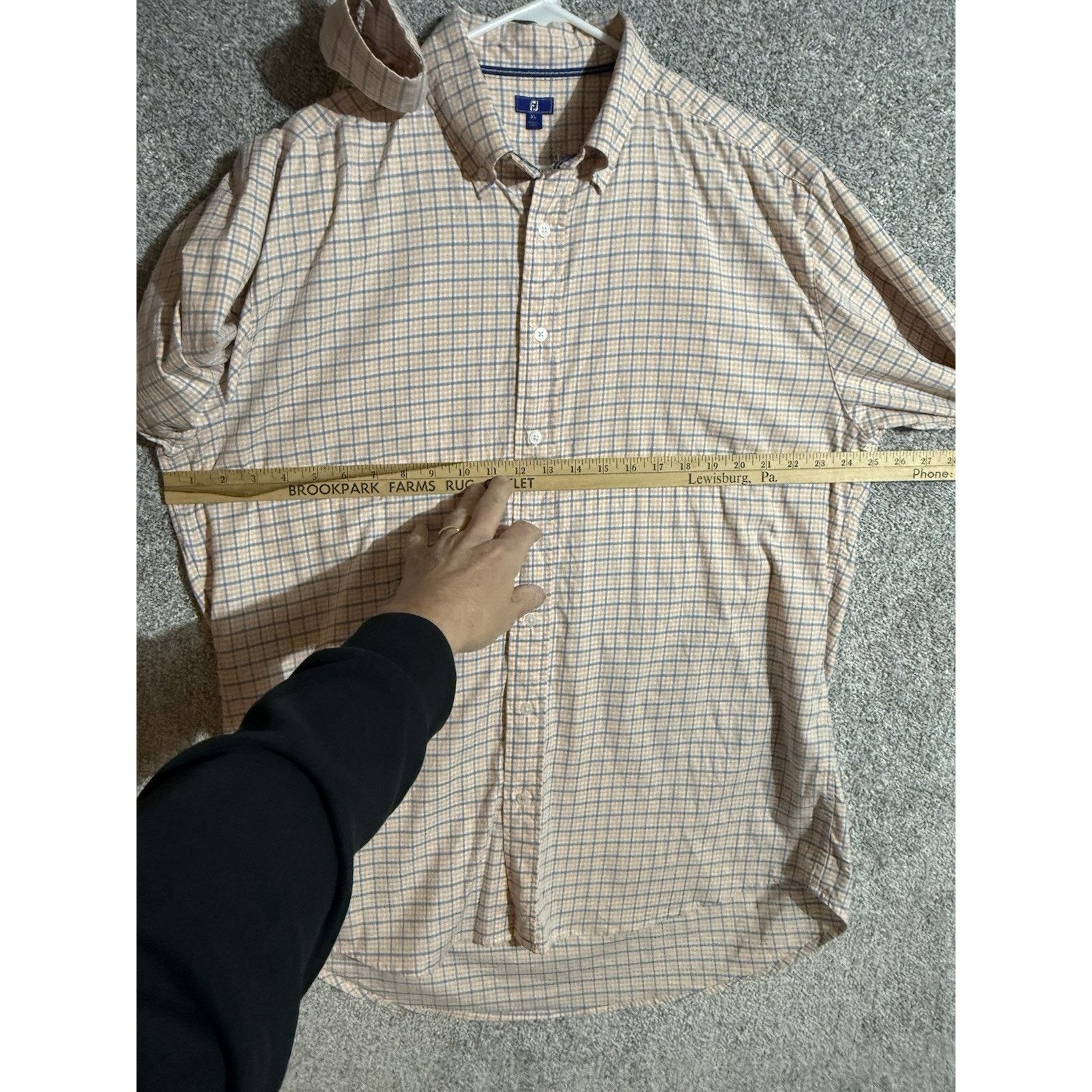 Footjoy FootJoy Golf Shirt Mens XL Preppy Academia OfficePlaid 2010s Size US XL / EU 56 / 4 - 3 Thumbnail