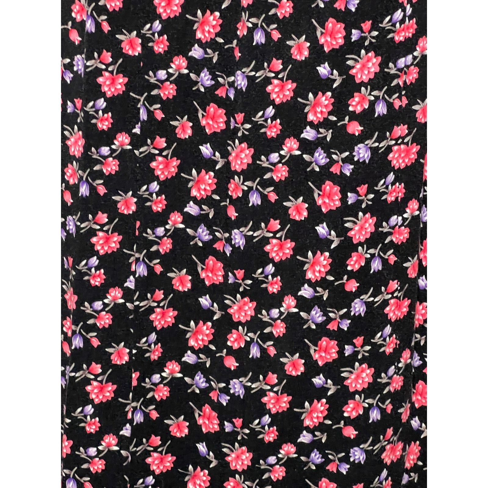 Other Vintage 90s TR Bentley Floral Rayon Maxi Skirt Whimsigoth Size 34" / US 12 / IT 48 - 4 Thumbnail