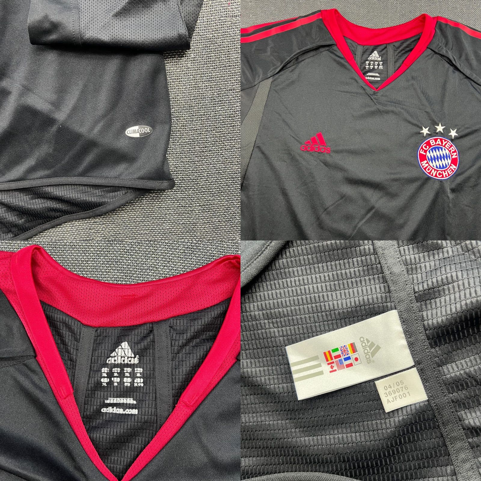 Adidas adidas Bayern Munich 2004 2005 Third Player Issue Football Jersey Mens XL Long Black Polo Shirt? Size US XL / EU 56 / 4 - 8 Thumbnail