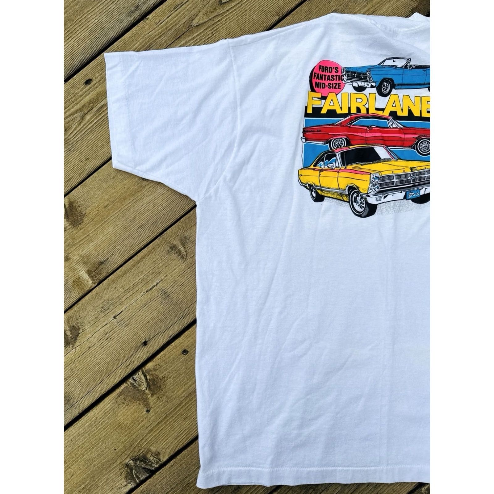 Vintage VINTAGE 90s Ford Fairlane Car T Shirt XXL USA Single Stitch Muscle Car Tee Size US XXL / EU 58 / 5 - 2 Thumbnail
