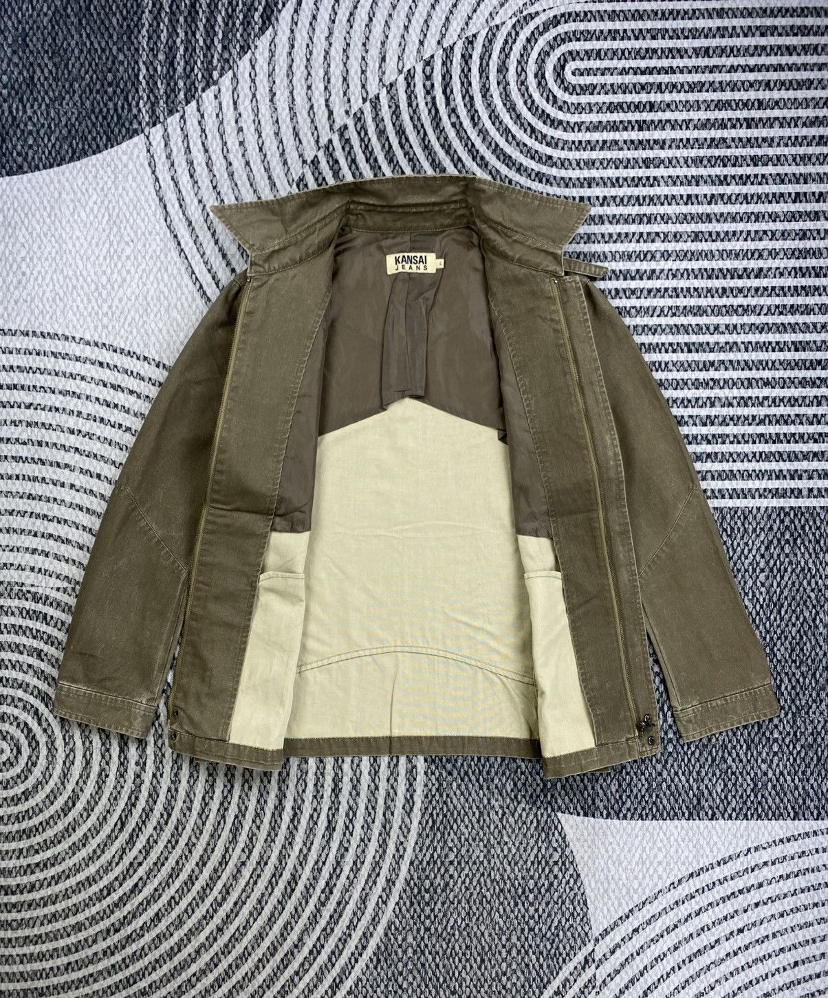 Kansai Yamamoto Vintage Kansai Jeans Brown Zipper Cotton Jacket Size US M / EU 48-50 / 2 - 7 Thumbnail