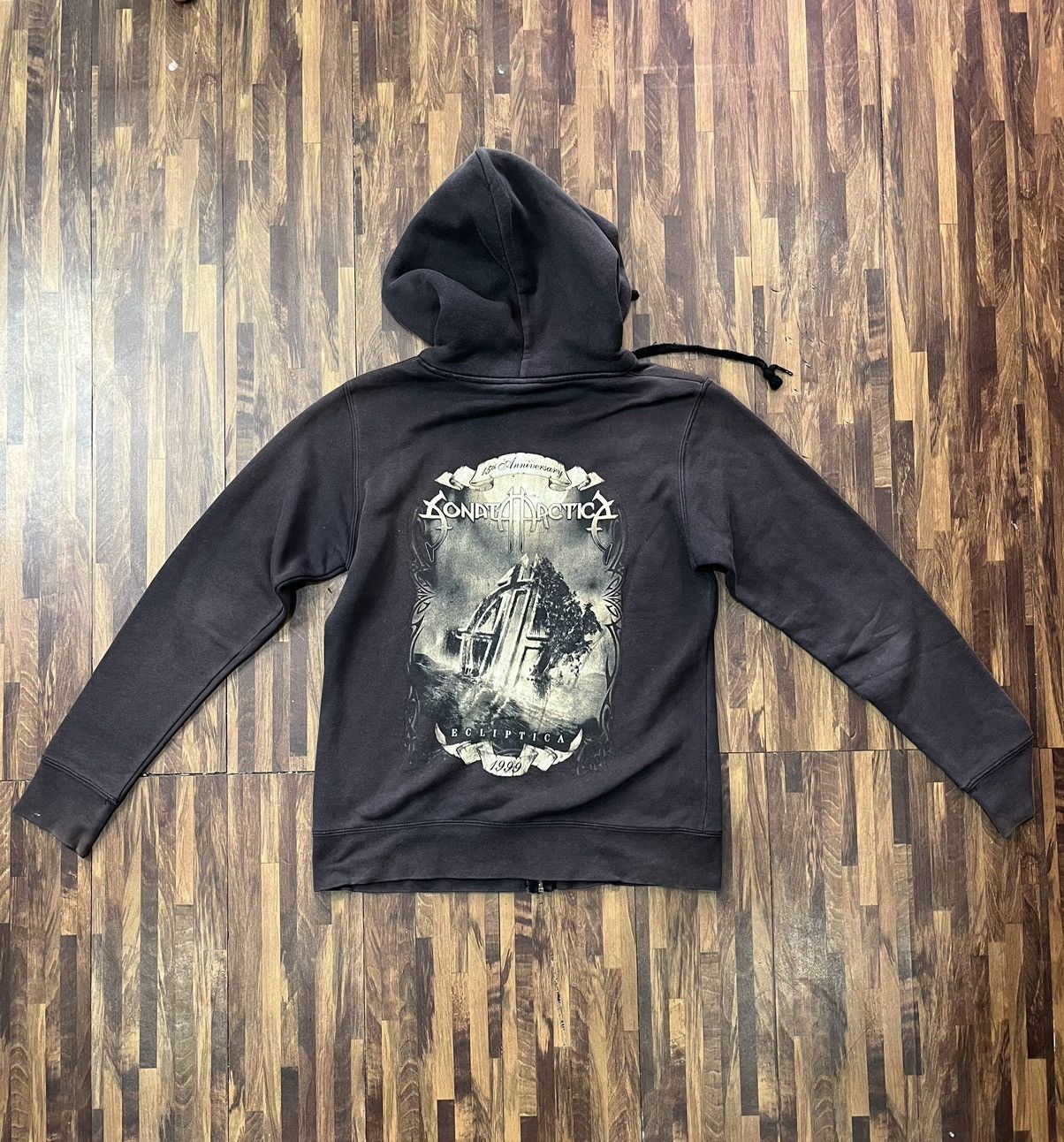 Band Tees × Vintage Vintage Sonata Arctica Faded Zip Hoodie Size US M / EU 48-50 / 2 - 6 Thumbnail