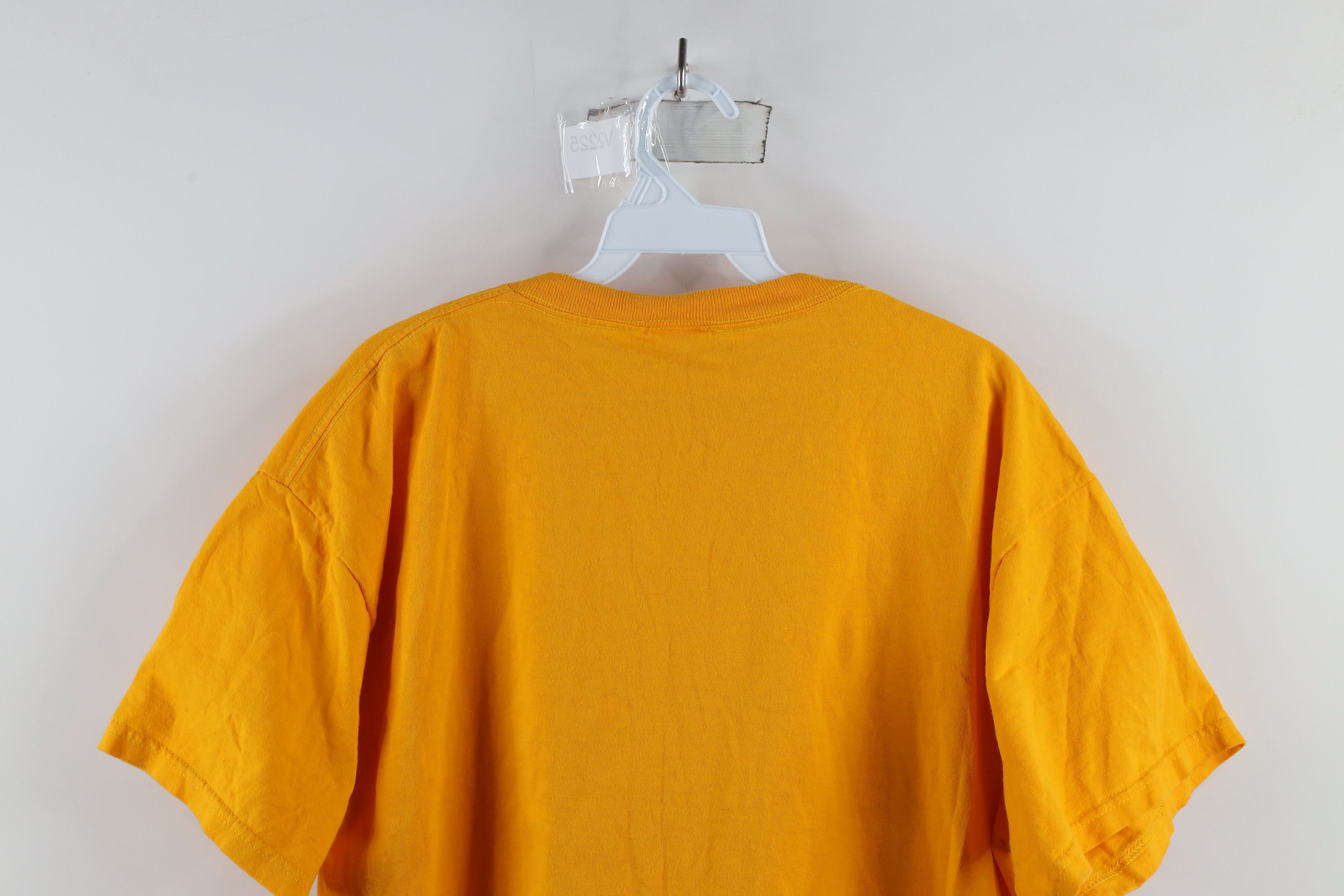 Vintage Vintage 90s Streetwear Short Sleeve T-Shirt Yellow Cotton Size US L / EU 52-54 / 3 - 8 Thumbnail