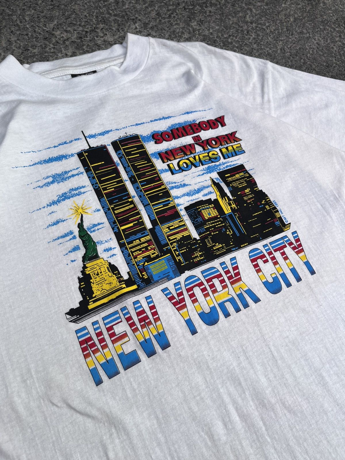 Vintage VINTAGE 1993 NYC TEE 🗽 Size US XL / EU 56 / 4 - 3 Thumbnail