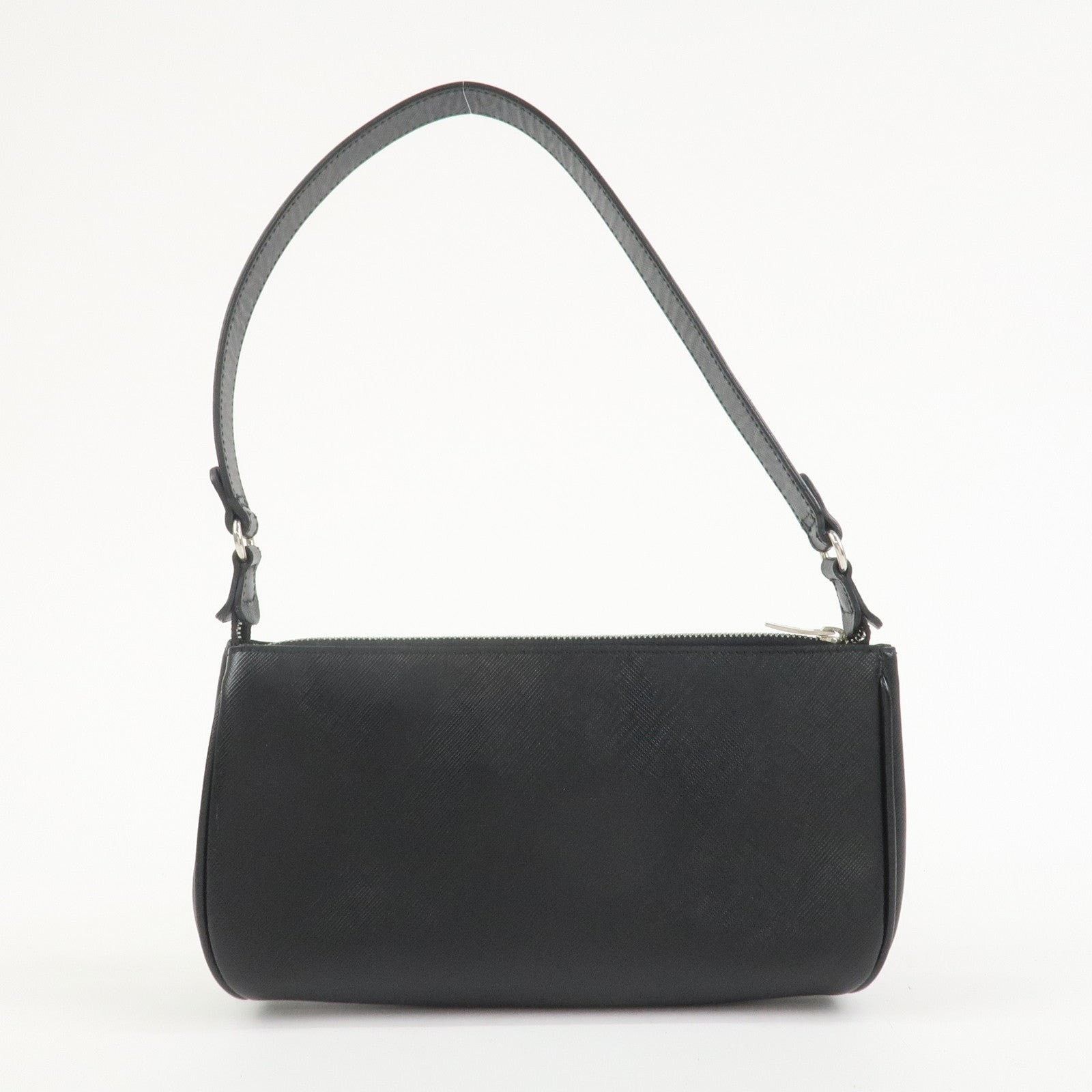 Salvatore Ferragamo Ferragamo Gancini Leather Shoulder Bag Black Size ONE SIZE - 2 Thumbnail