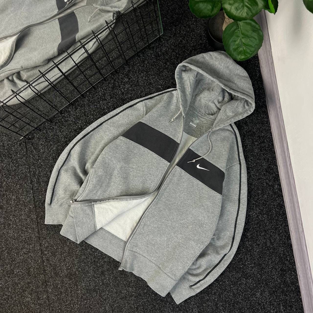 Nike Nike zip hoodie vintage mini swoosh boxy fit y2k techwear Size US XXL / EU 58 / 5 - 1 Thumbnail