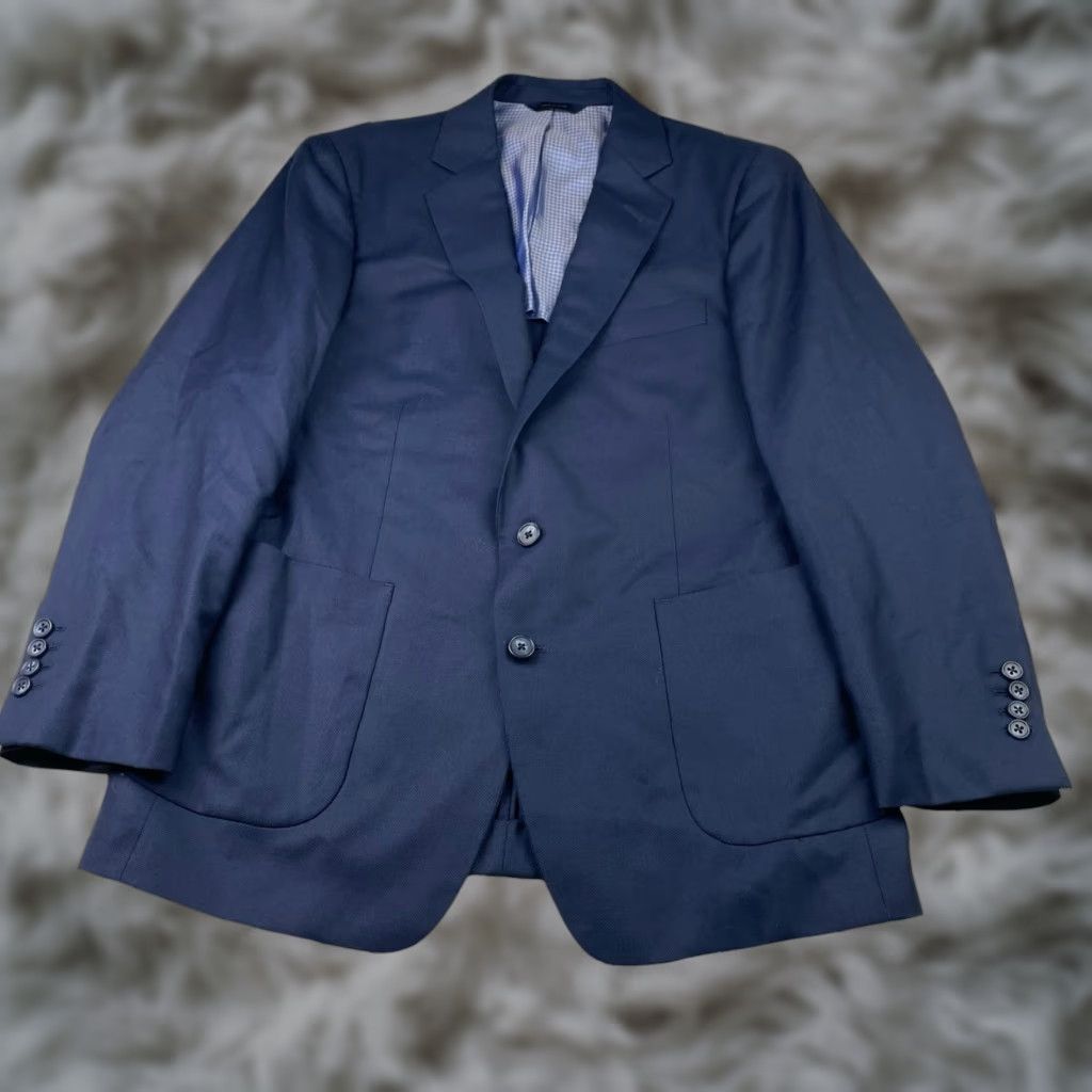 Brooks Brothers Blazer Navy 100% Wool 2-Button Single-Breasted Regular Fit Mens 40 Short Vintage No N/A