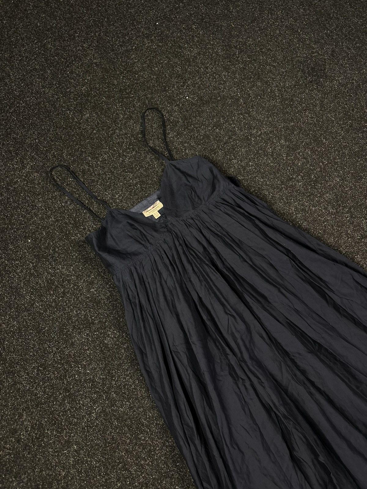 Burberry Burberry Dark Blue Blend Dress Flowy Midi Size S Size S / US 4 / IT 40 - 4 Thumbnail