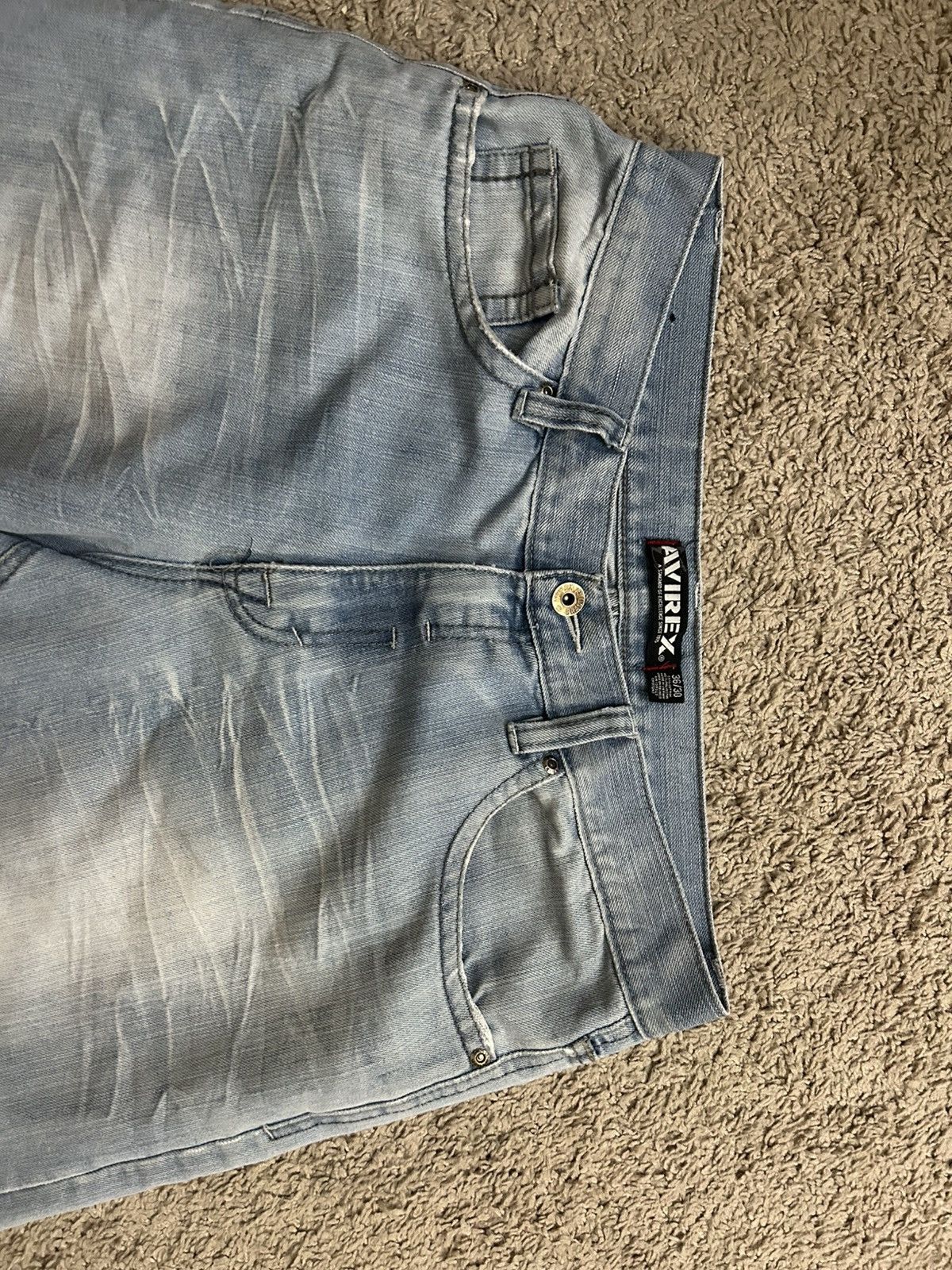 Avirex Avirex Men’s Light Wash Baggy Jeans Size US 36 / EU 52 - 2 Thumbnail