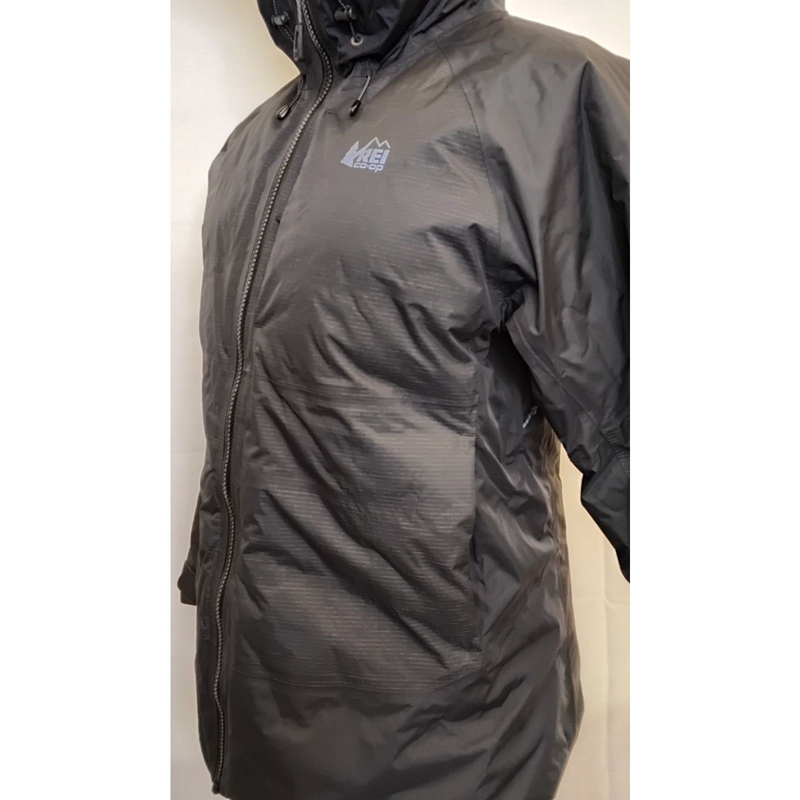 Rei REI Stormhenge Hydrowall 2L Down Jacket Women's M Black Hood Size M / US 6-8 / IT 42-44 - 5 Thumbnail