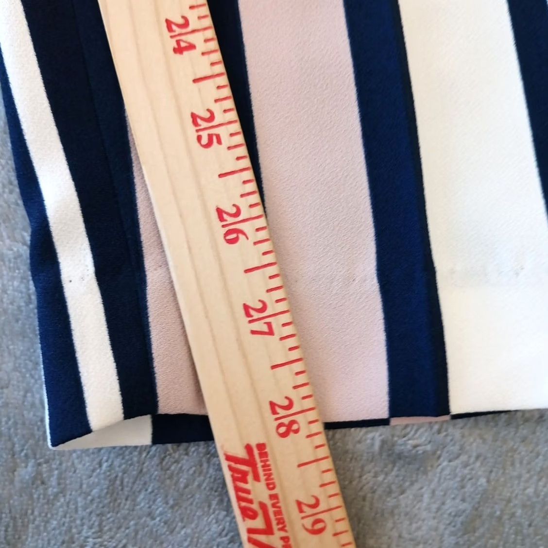 Express Express Ankle Pants Womens Size 2 Belted Pockets Striped Blue Pink 26x28 Straight Pant Size 26" / US 2 / IT 38 - 5 Thumbnail