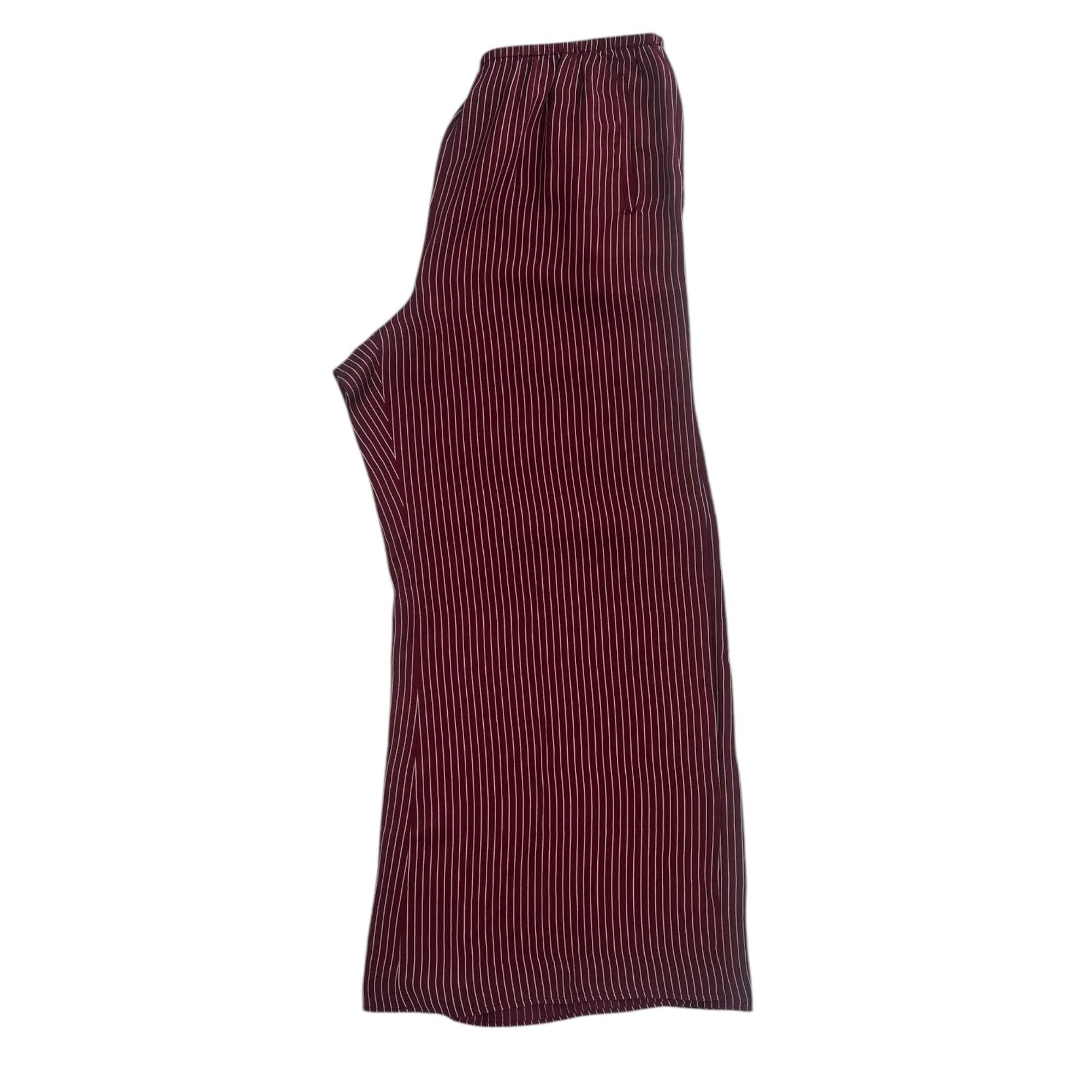 J.Crew J. Crew Pants - Burgundy Pinstripe Palazzo NWT - Size Large Size 36" / US 14 / IT 50 - 7 Thumbnail