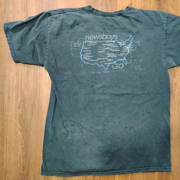 Band Tees Vintage Newsboys Go Tour T-Shirt Size US L / EU 52-54 / 3 - 3 Thumbnail