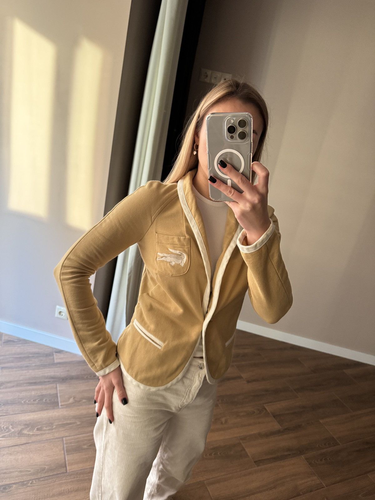 Lacoste × Vintage Women’s Lacoste Cotton Blazer size 36 Size XS / US 0-2 / IT 36-38 - 2 Thumbnail