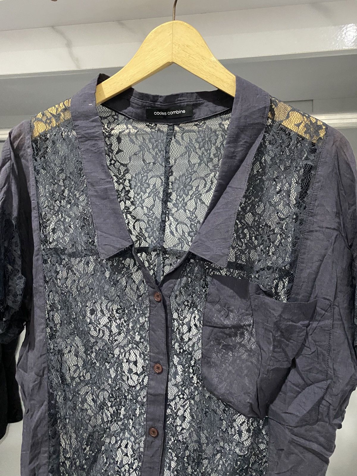 Codes Combine Codes combine japanese mesh shirt vkei AA0066 Size US L / EU 52-54 / 3 - 2 Thumbnail