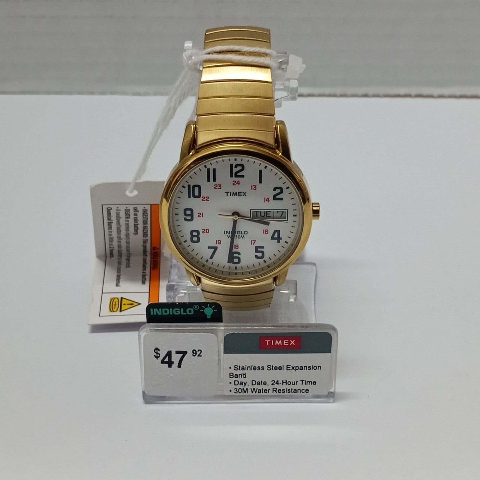 Timex Timex T20471, Easy Reader, Men's Goldtone Expansion, Indiglo Size ONE SIZE - 1 Thumbnail
