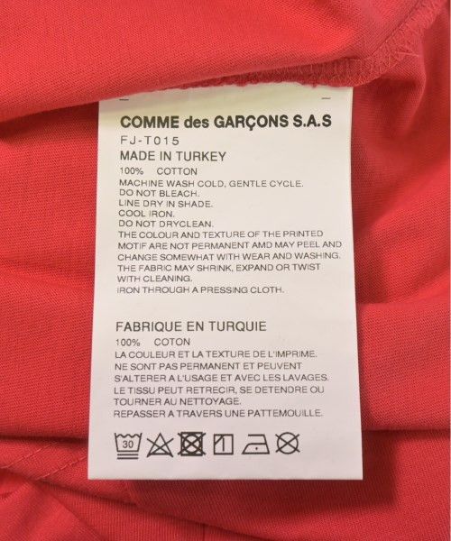 Comme des Garcons SHIRT T-Shirts Long Sleeve Crewneck Cotton Pullover Red Size US S / EU 44-46 / 1 - 5 Thumbnail