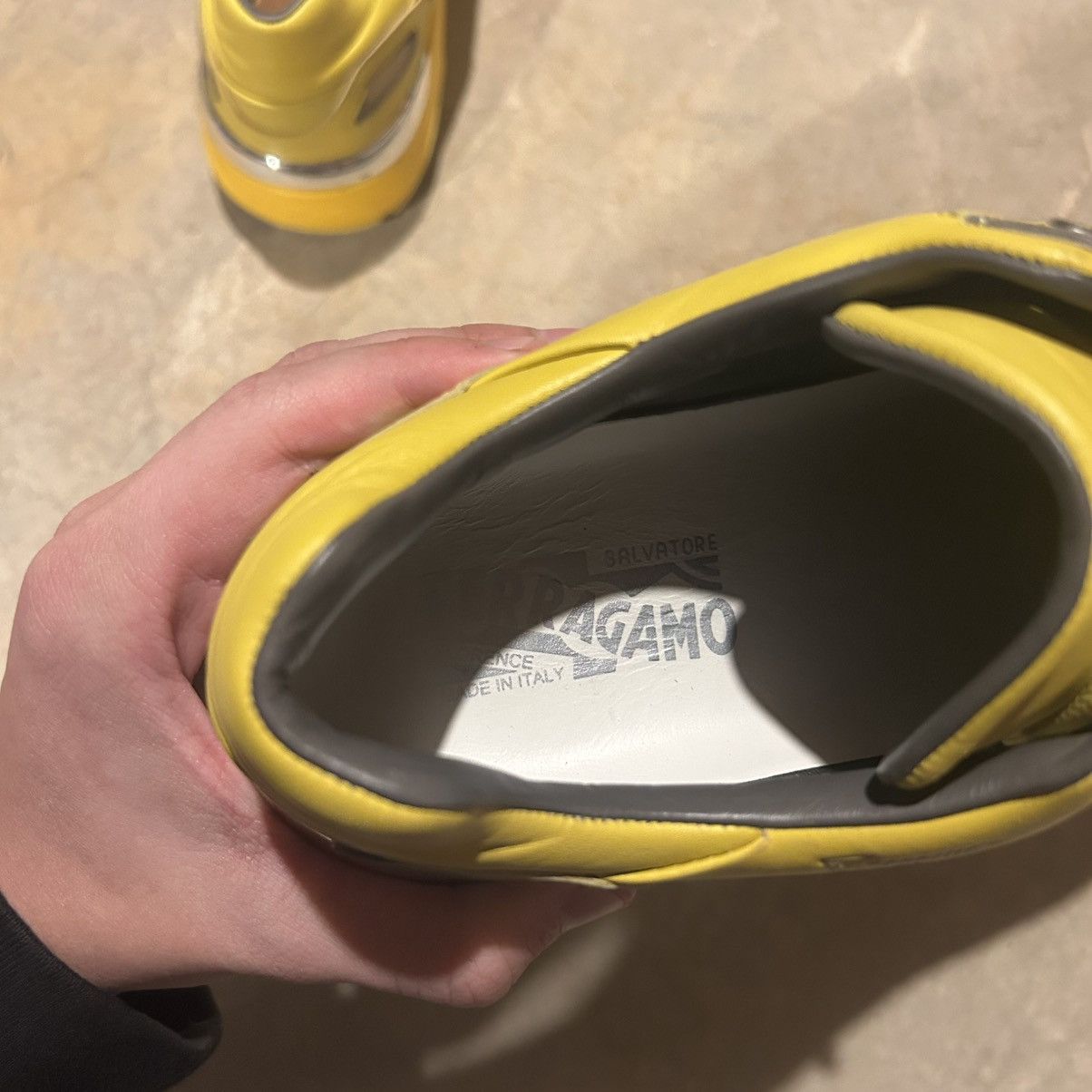 Designer × Salvatore Ferragamo Salvatore Ferragamo Yellow Leather Trainers US 8.5 Rare Size US 8.5 / EU 41-42 - 13 Thumbnail